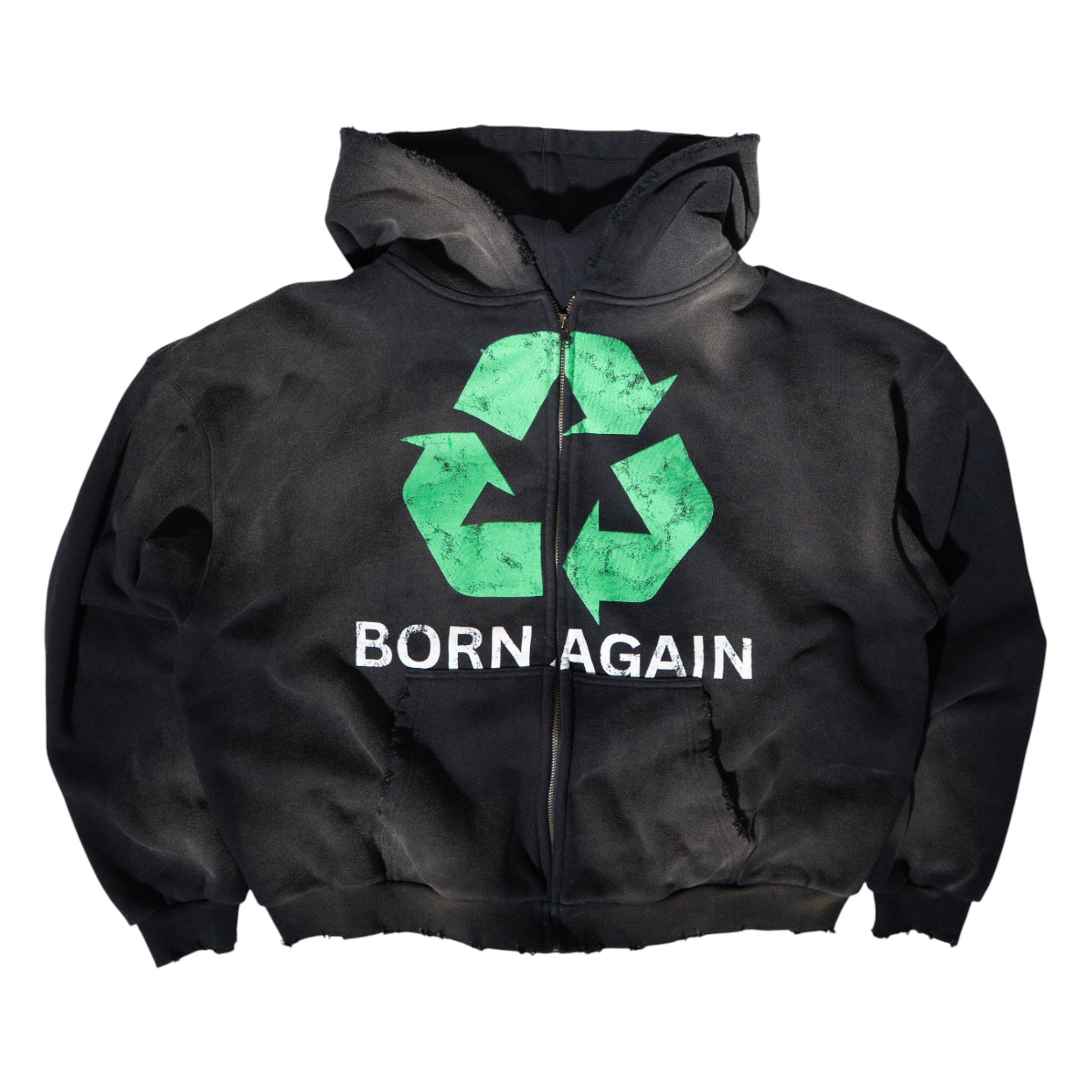 BORN AGAIN HOODIE - BLACK