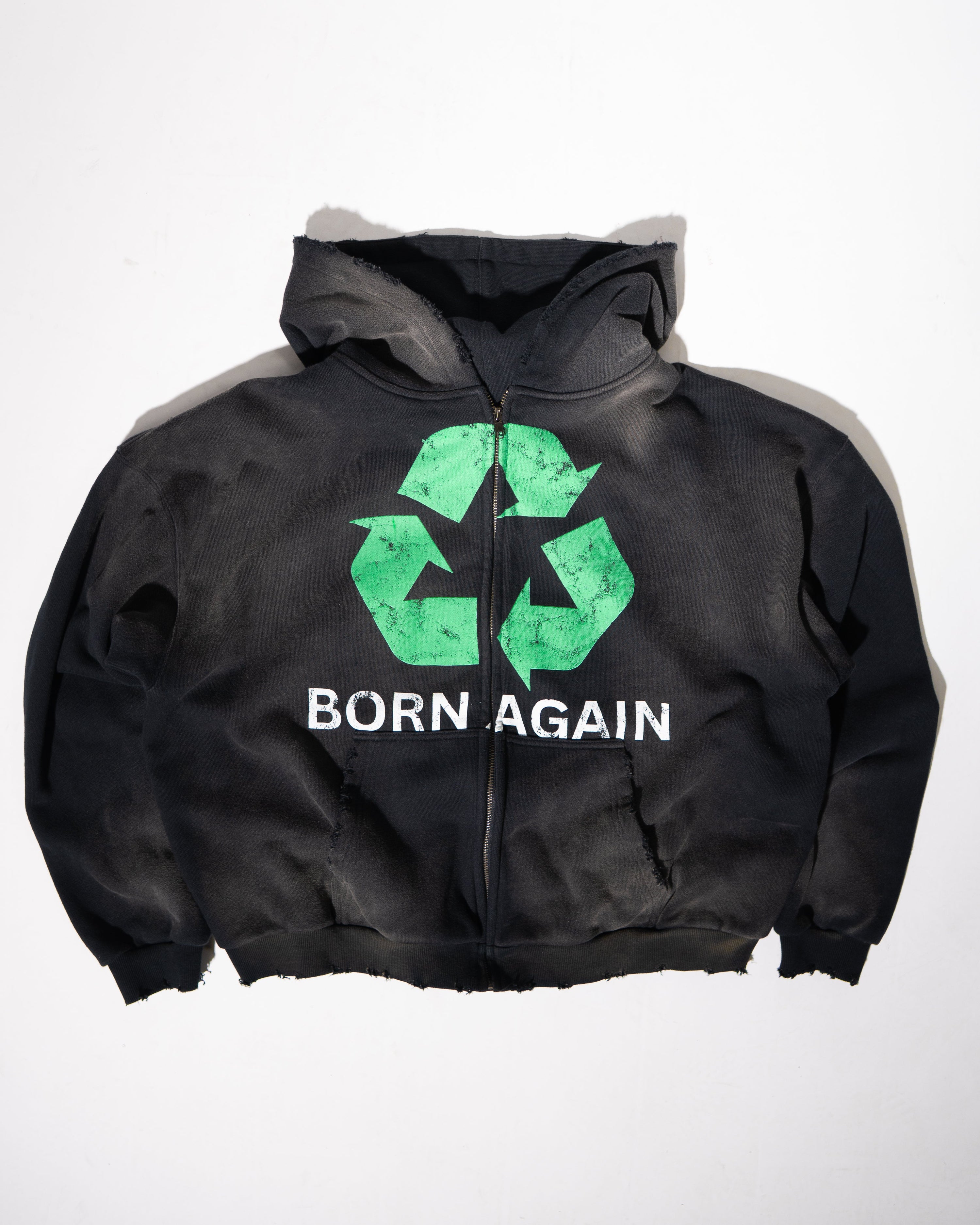 BORN AGAIN HOODIE - BLACK