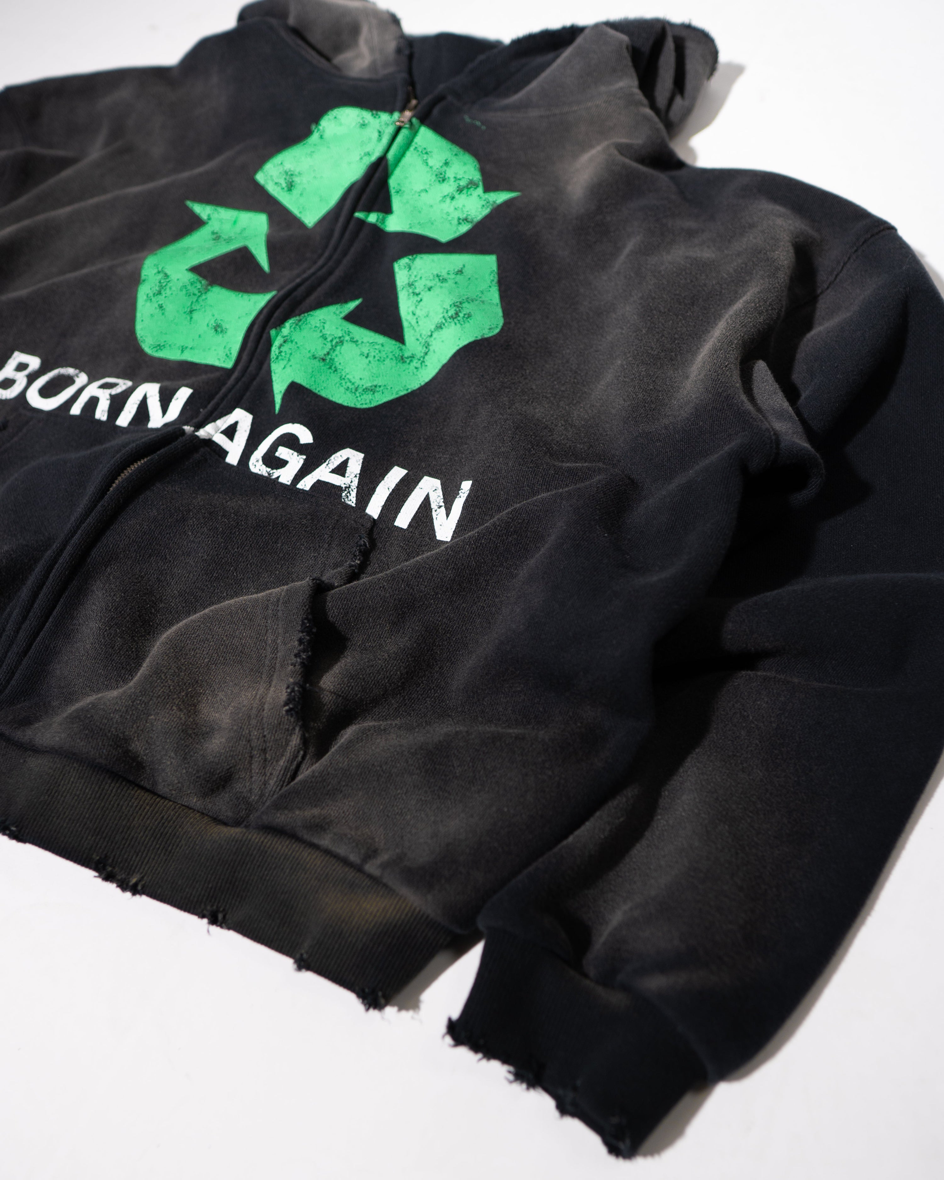 BORN AGAIN HOODIE - BLACK