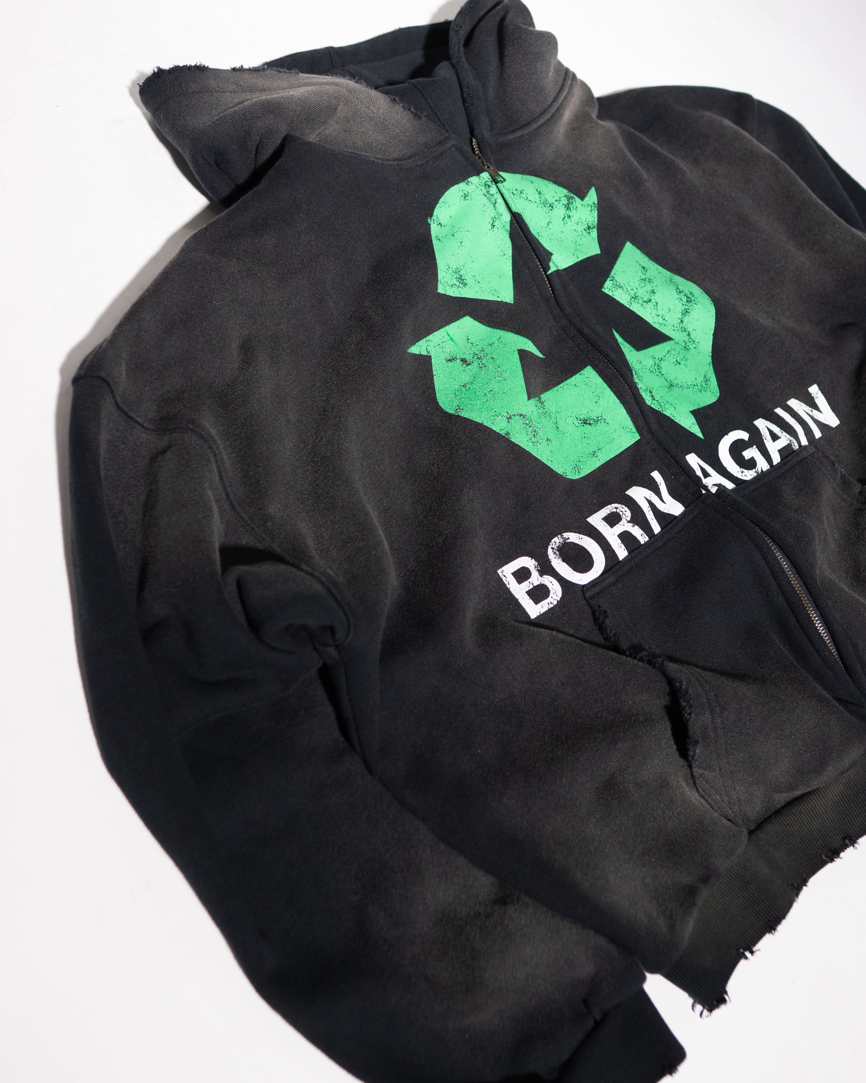 BORN AGAIN HOODIE - BLACK