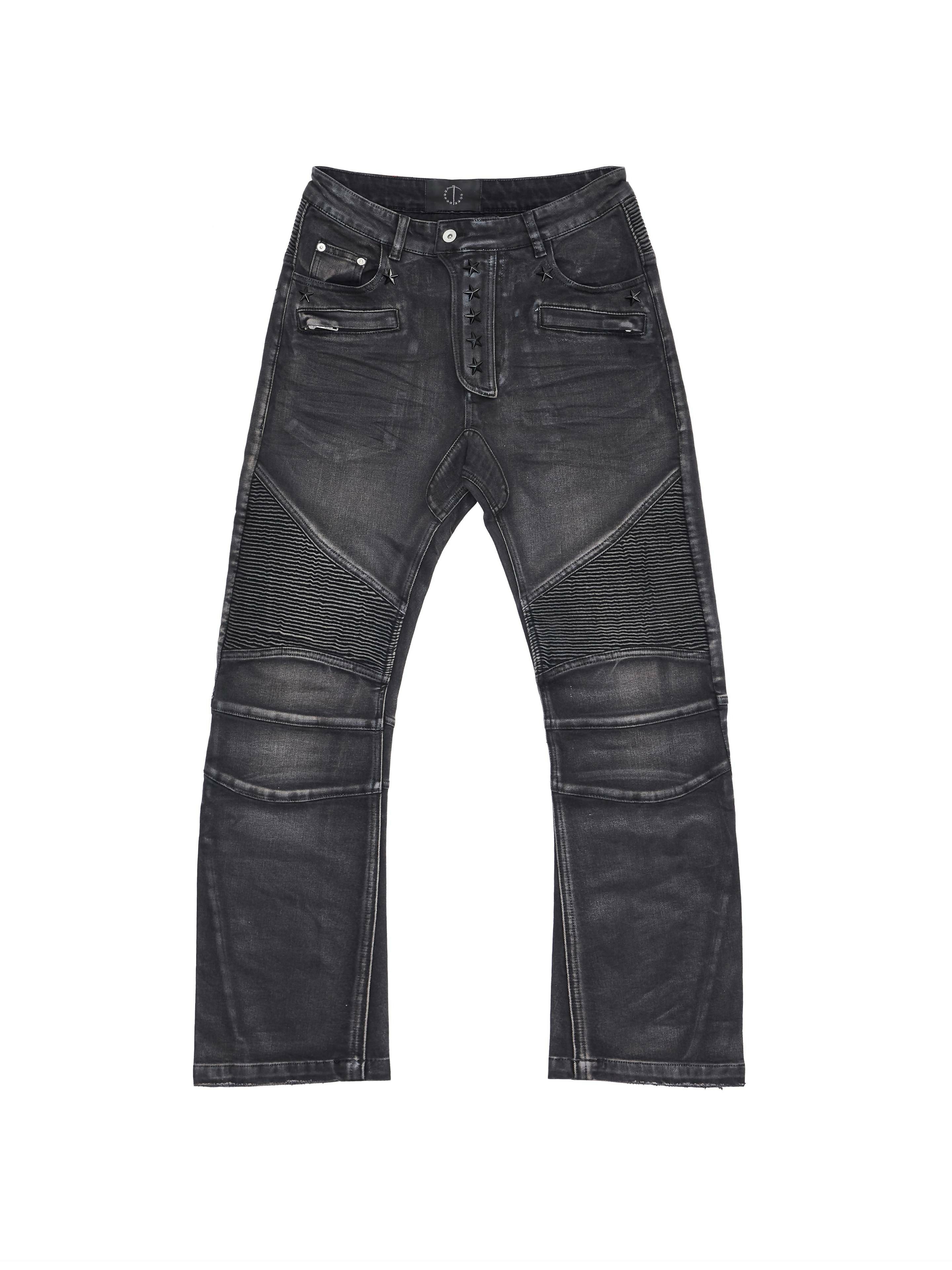 NINE-STAR PLEATED JEANS