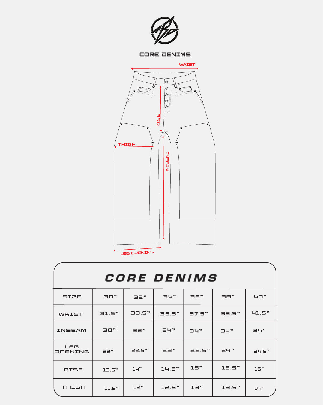 CORE 0.3 'GREY' BAGGY JAPANESE HERRINGBONE DENIM