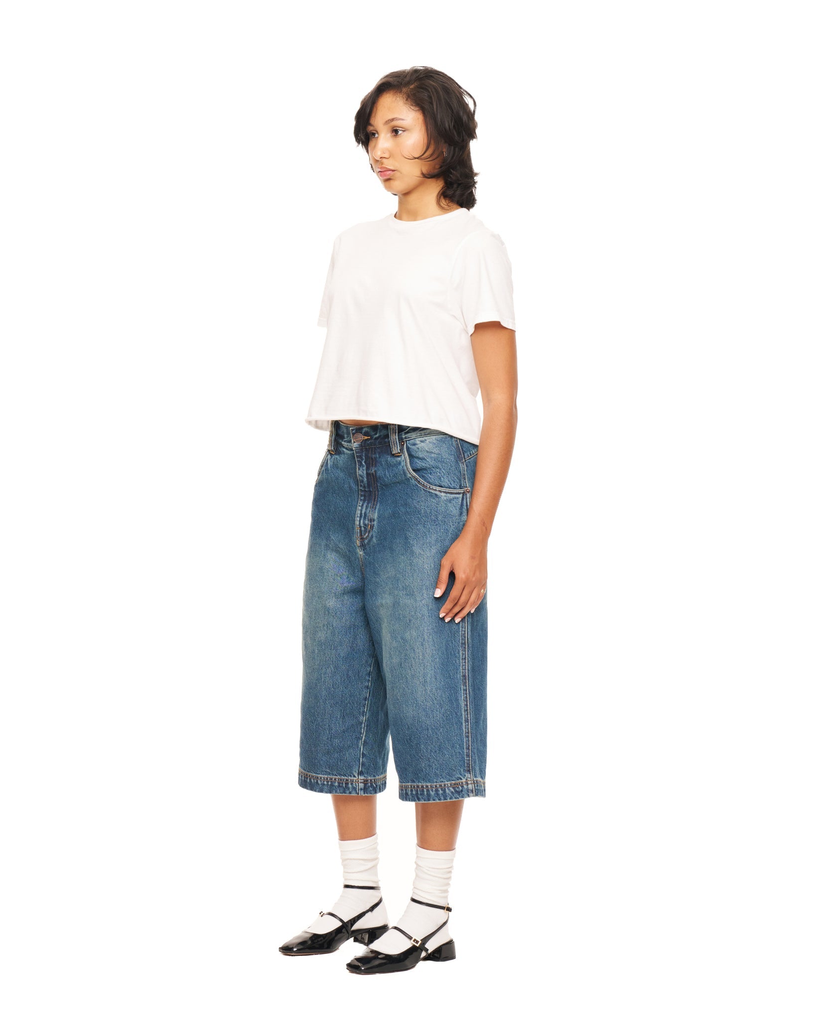 Dark Wash Dumbo Shorts