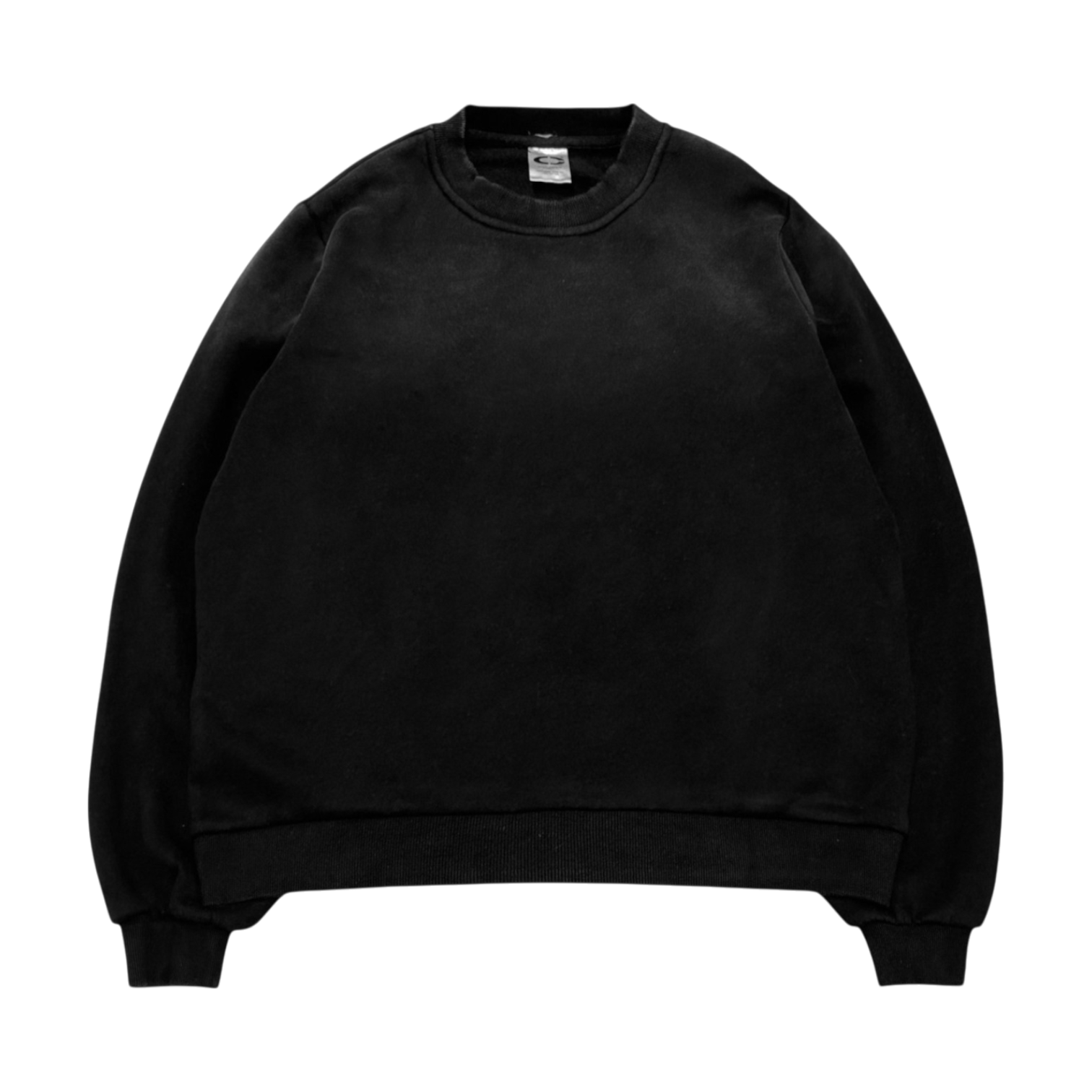 CREWNECK, FADED BLACK