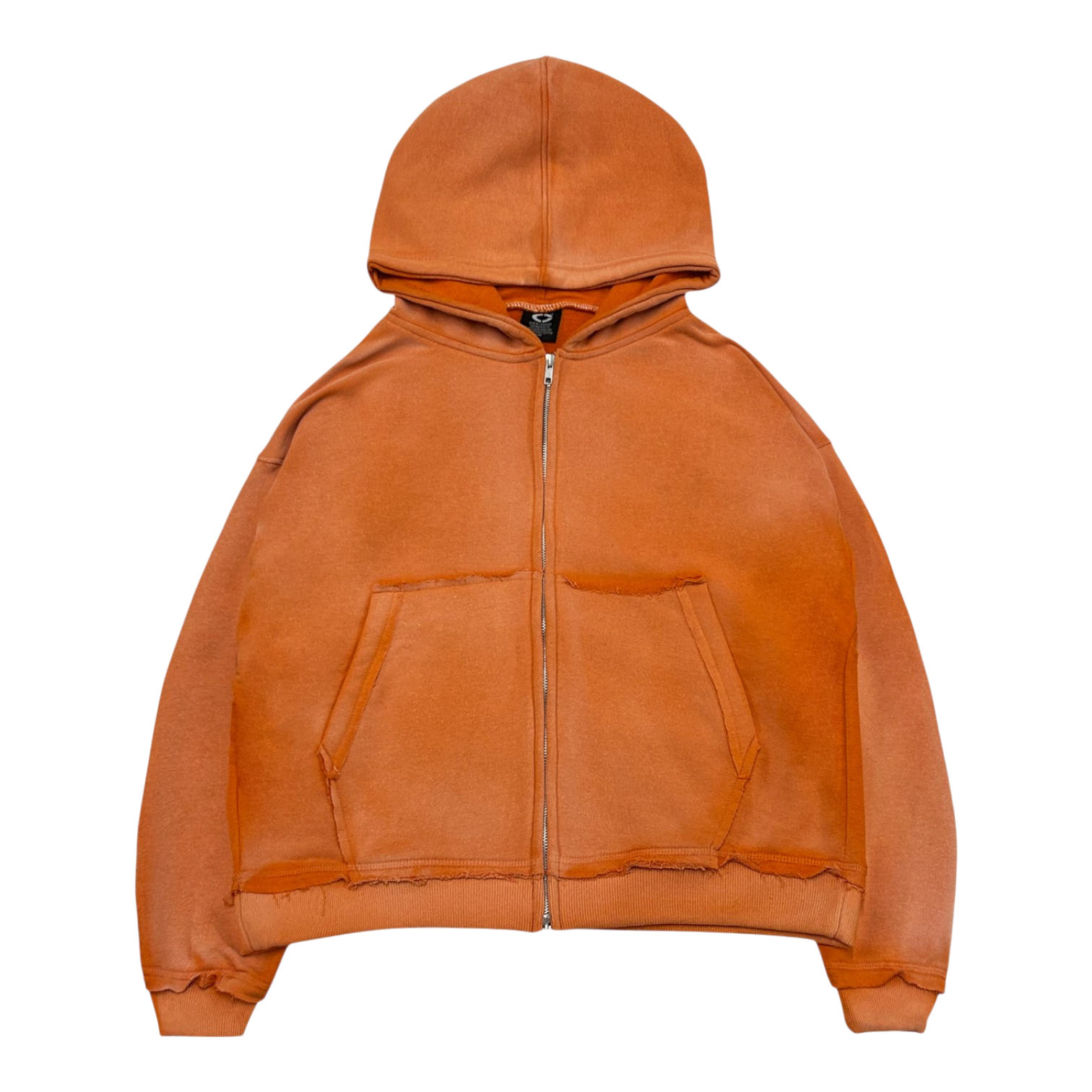 ZIP-UP, BURNT ORANGE