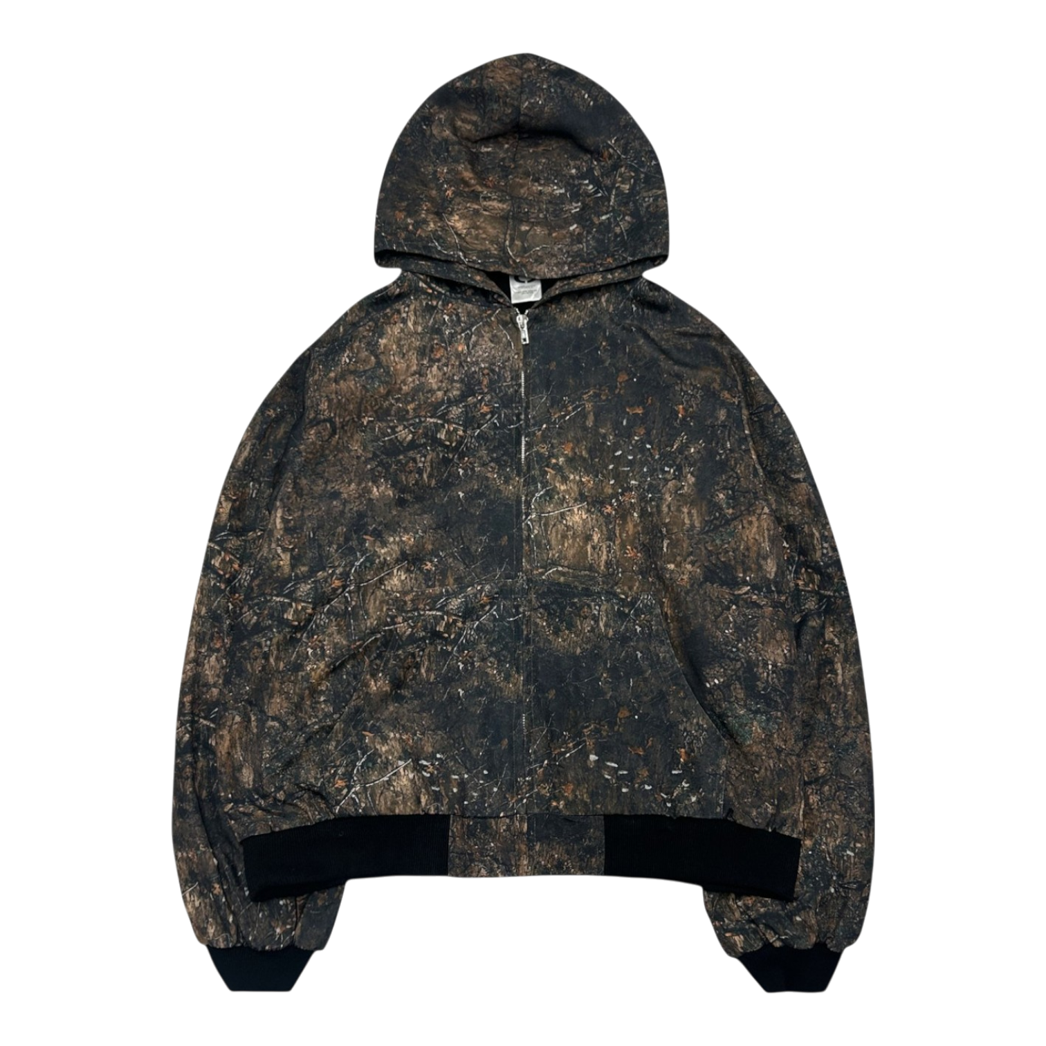 HOODED BOMBER, CAMO