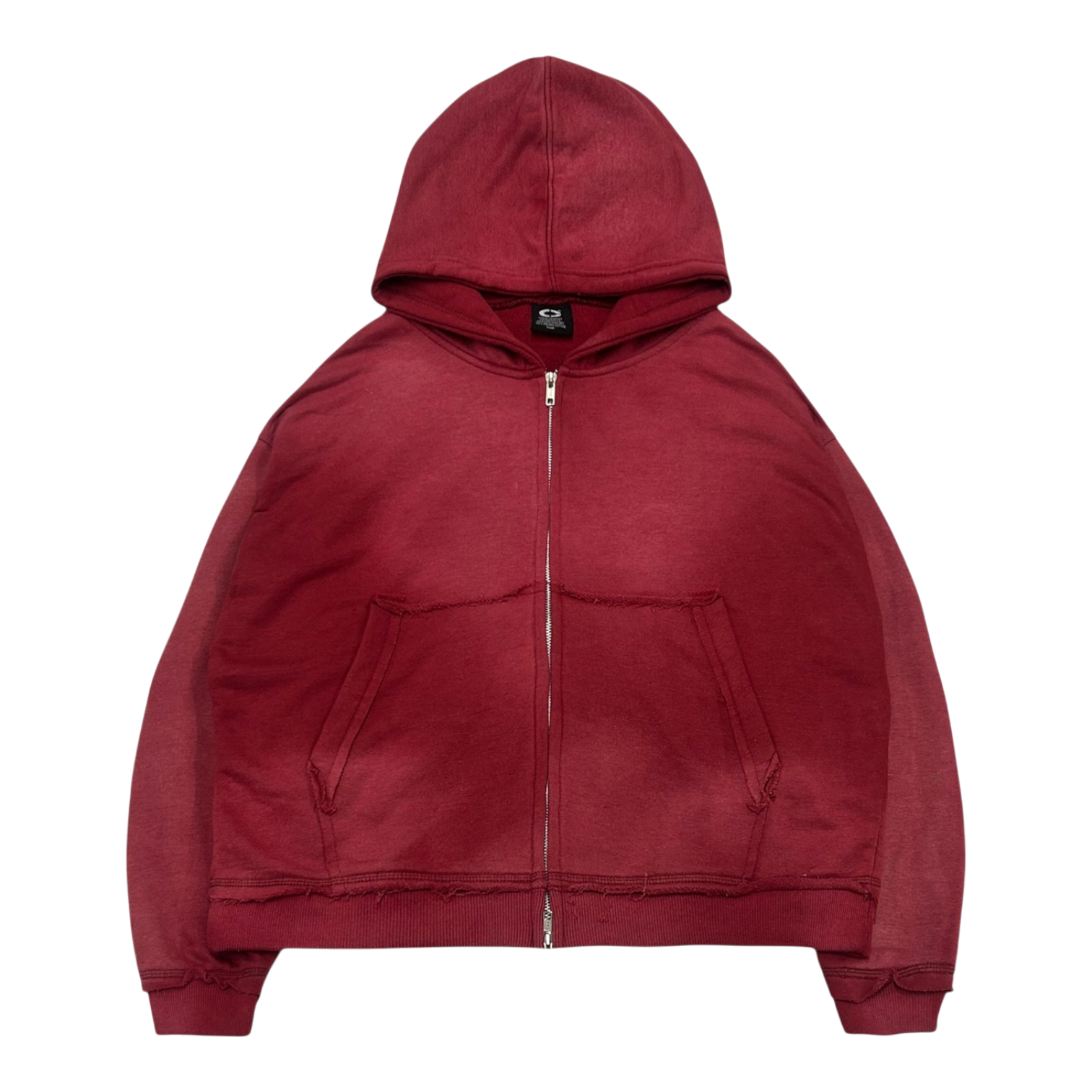 ZIP-UP, BURNT RED