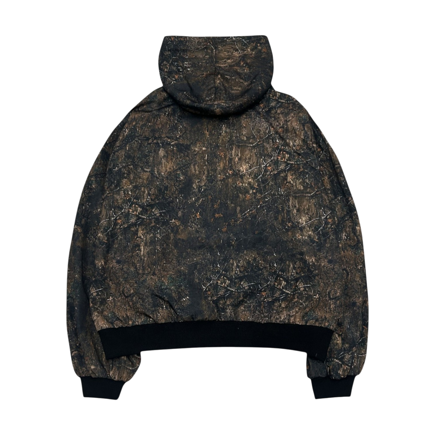 HOODED BOMBER, CAMO