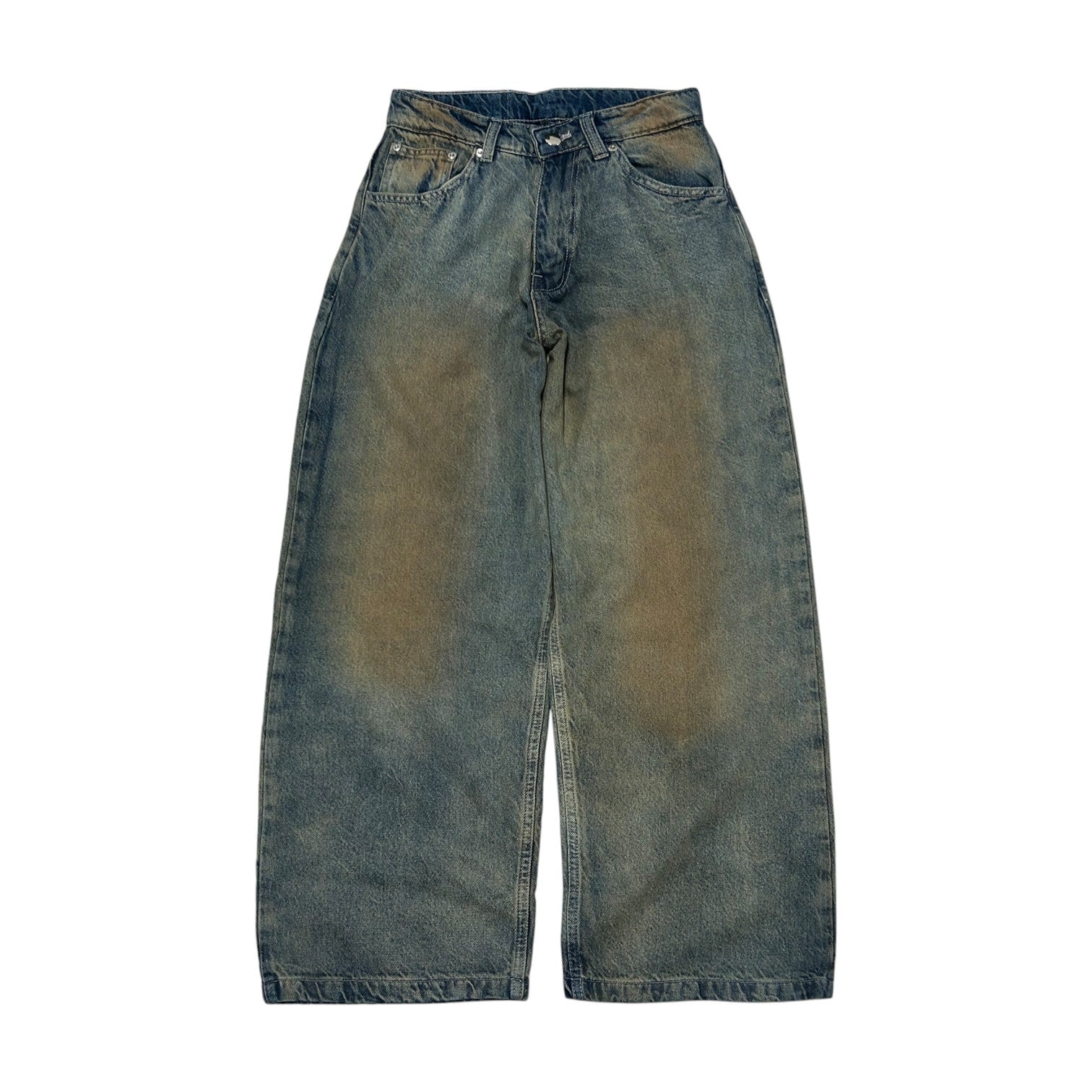 WIDE LEG DENIM, MUD WASH