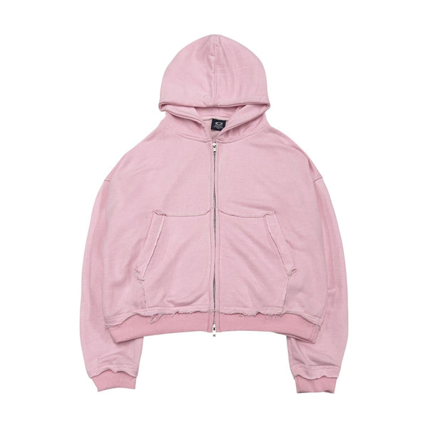 トップス MSCHF washed pink hoodie Pink Hoodie Acid Wash Streetwear Unisex Washed Dyed Fleece