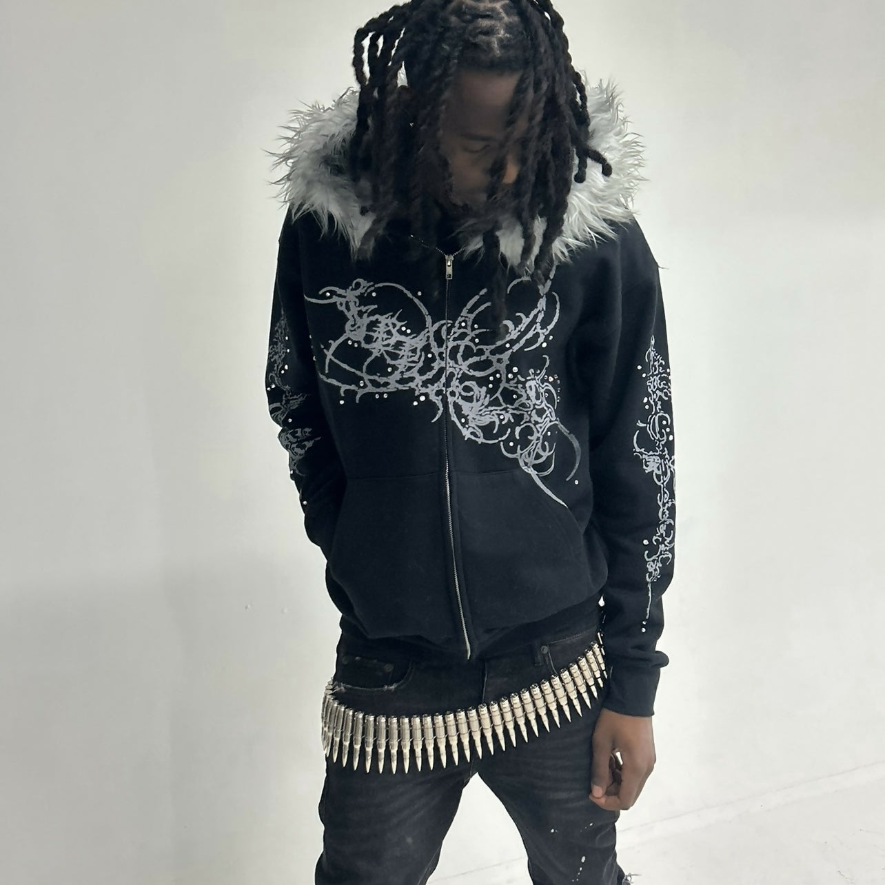 Silver Eclipse Bullet Belt