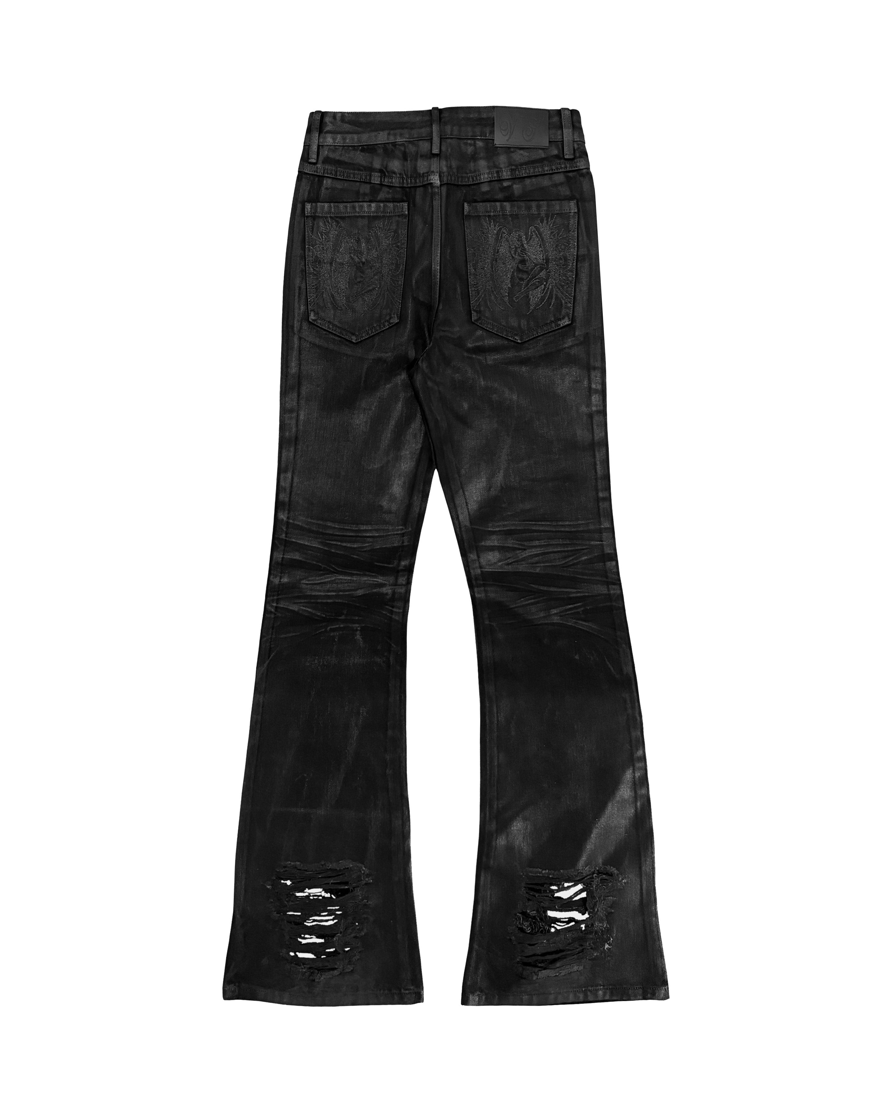 "VENDETTA" WAXED JEANS