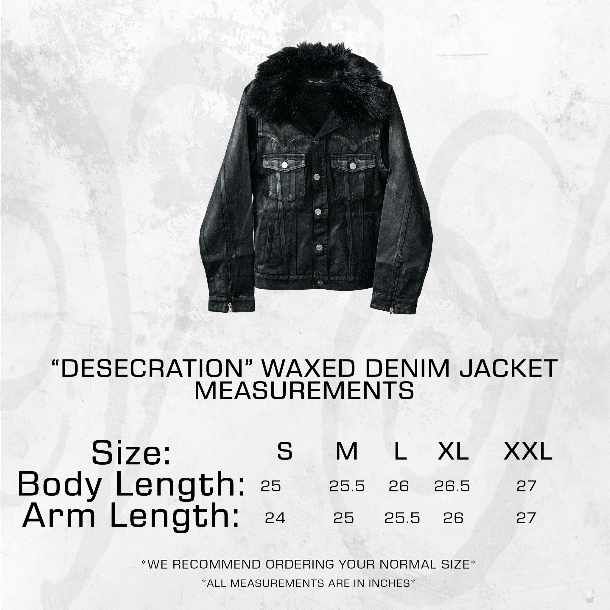 019 - "Desecration" Waxed Denim Jacket