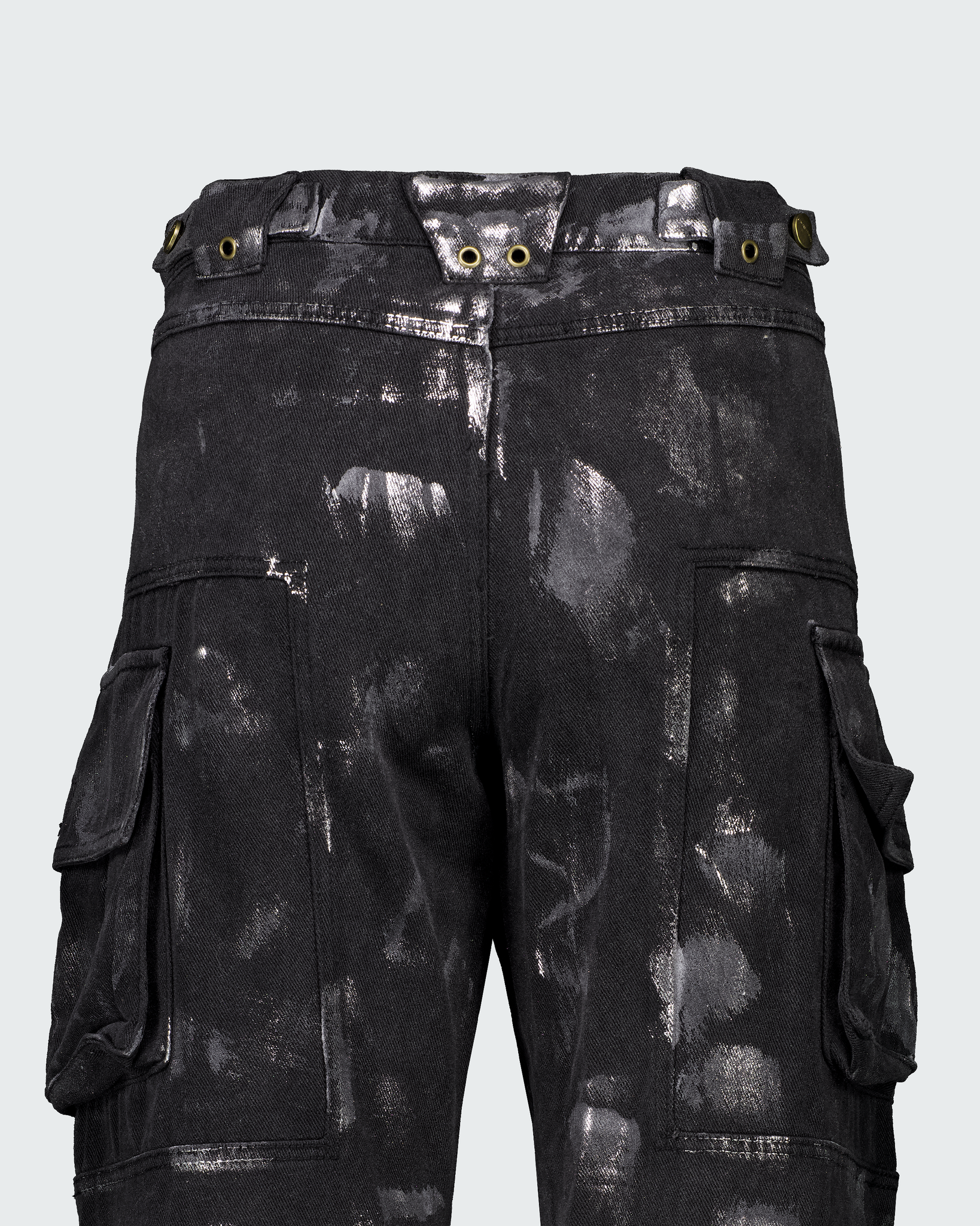 WAXED DENIM CARGO PANT