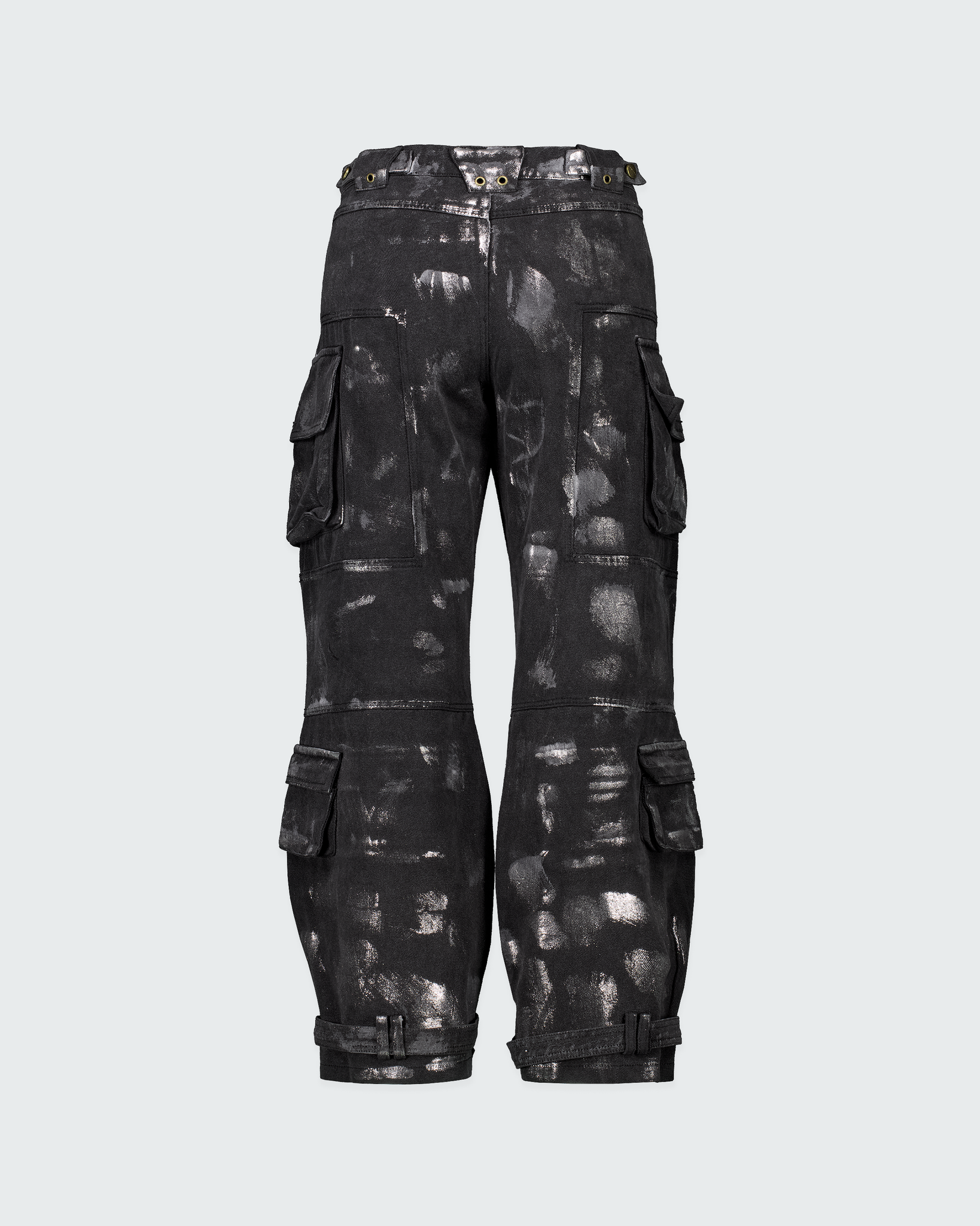 WAXED DENIM CARGO PANT