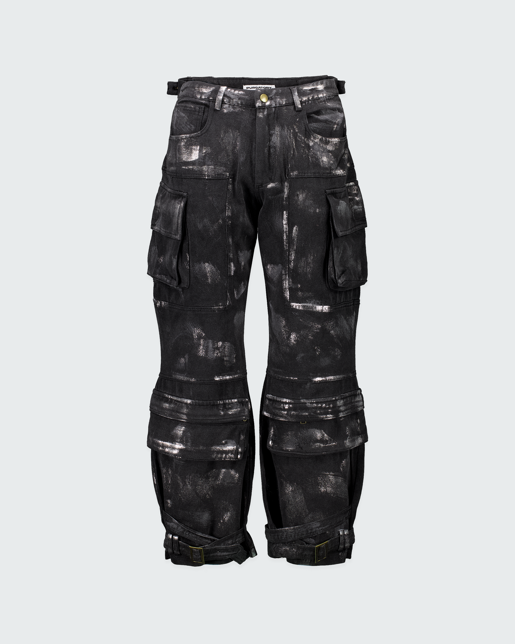 WAXED DENIM CARGO PANT