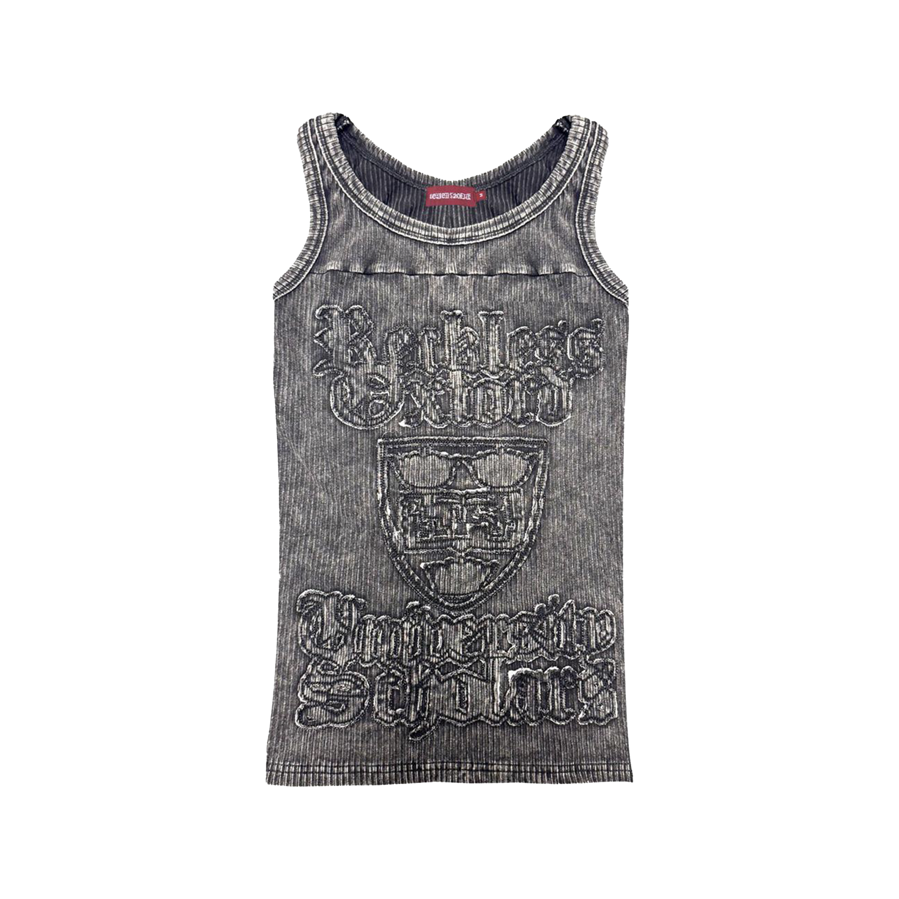 OXFORD STONEWASHD RIBBED TANKTOP