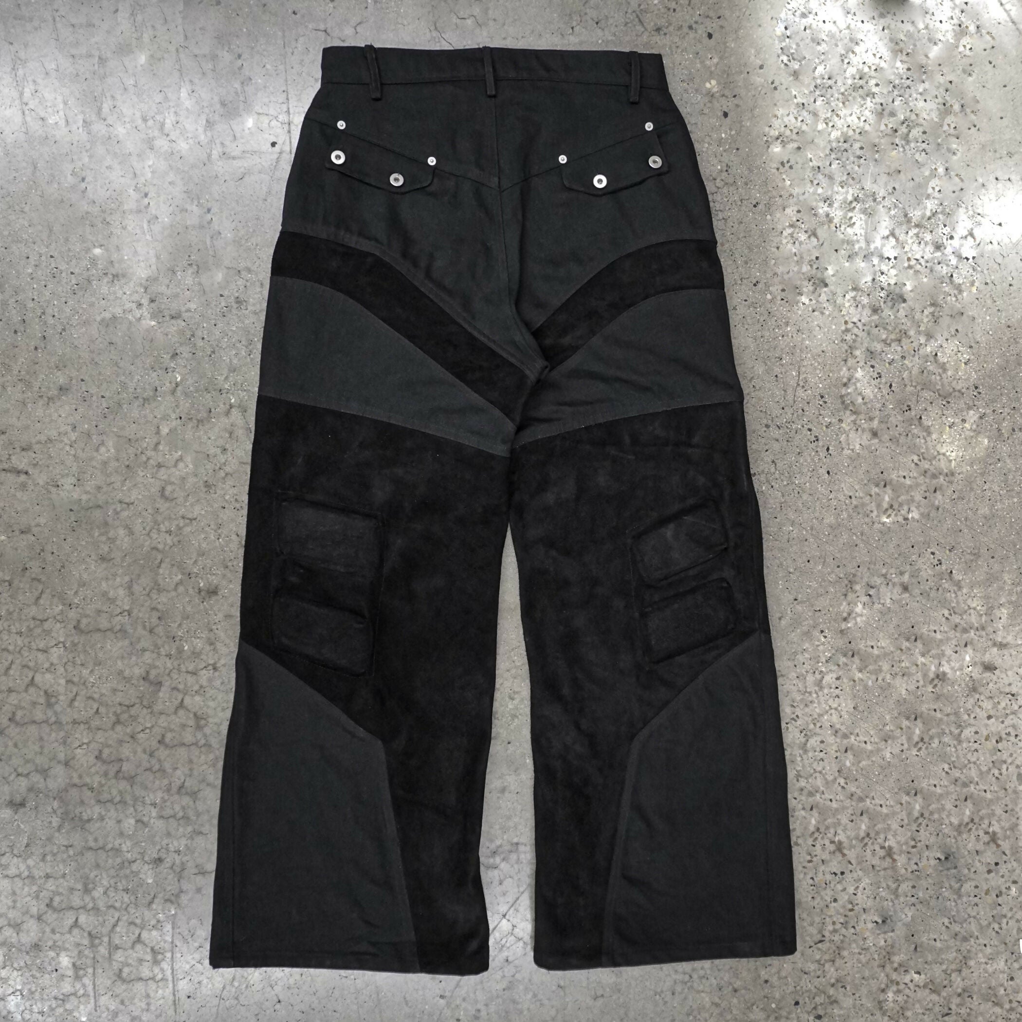 back of moto pants uncolored