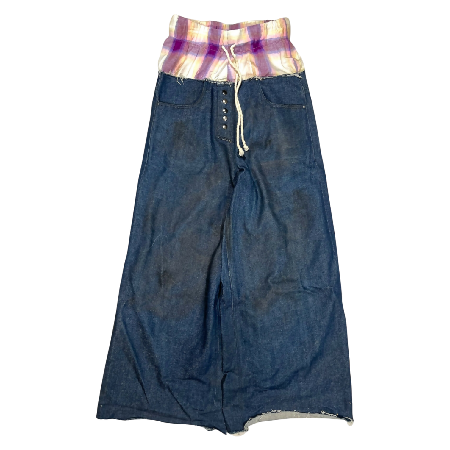stacked flannel denim (purple)