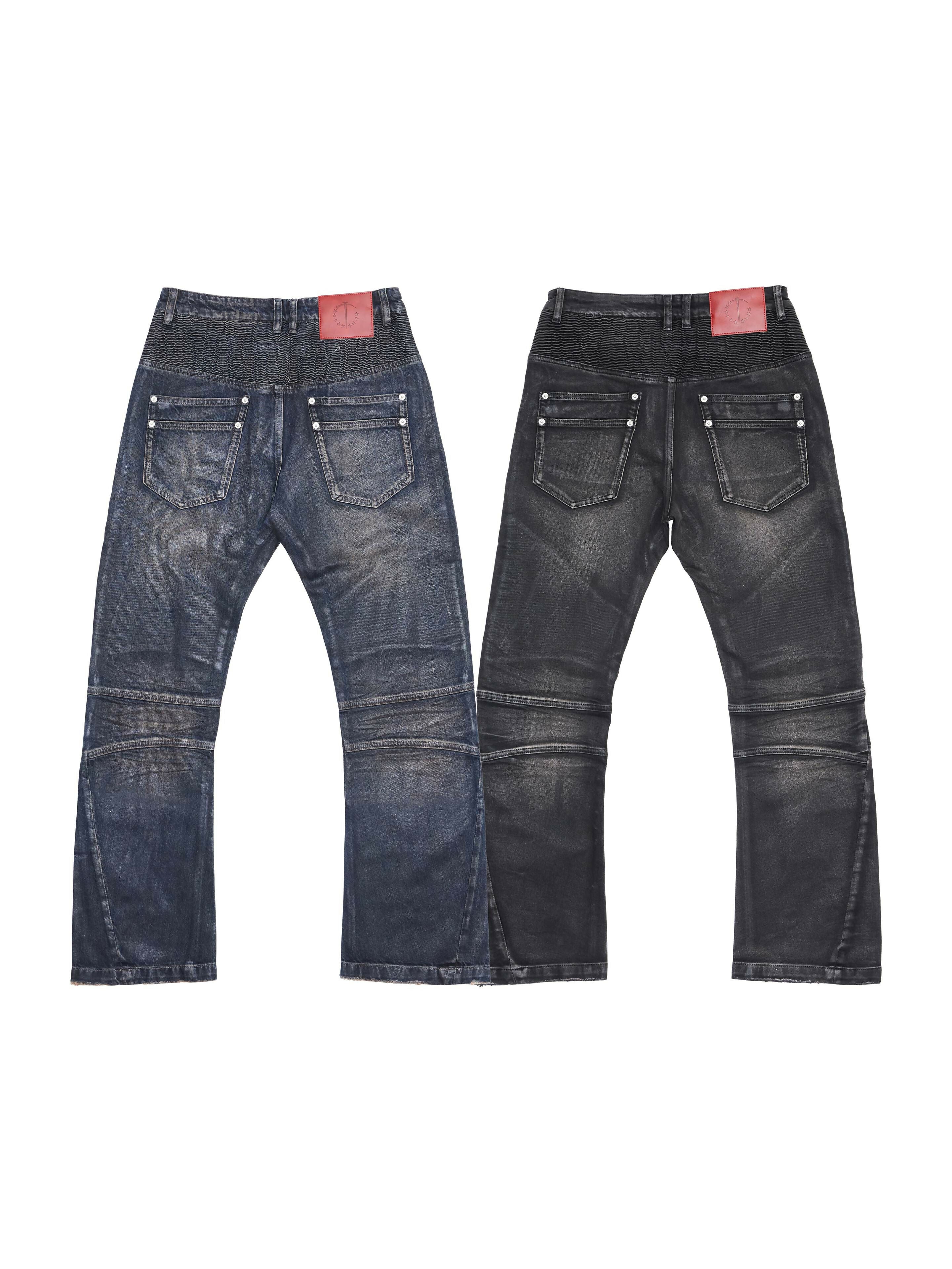 NINE-STAR PLEATED JEANS
