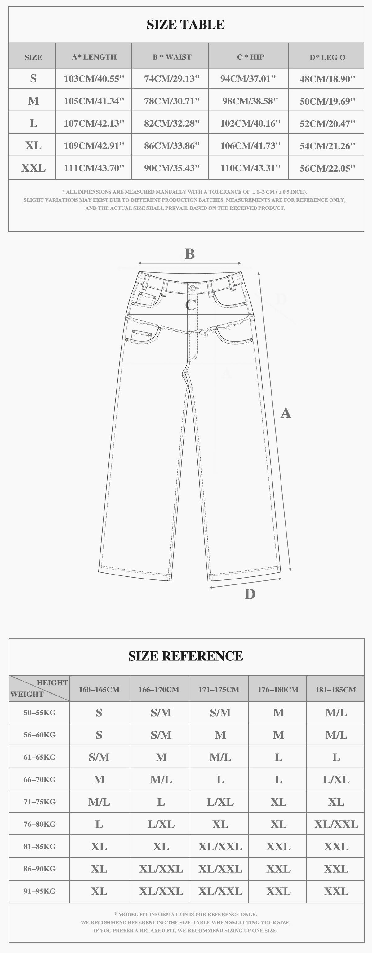 PLAID DOUBLE-WAIST JEANS