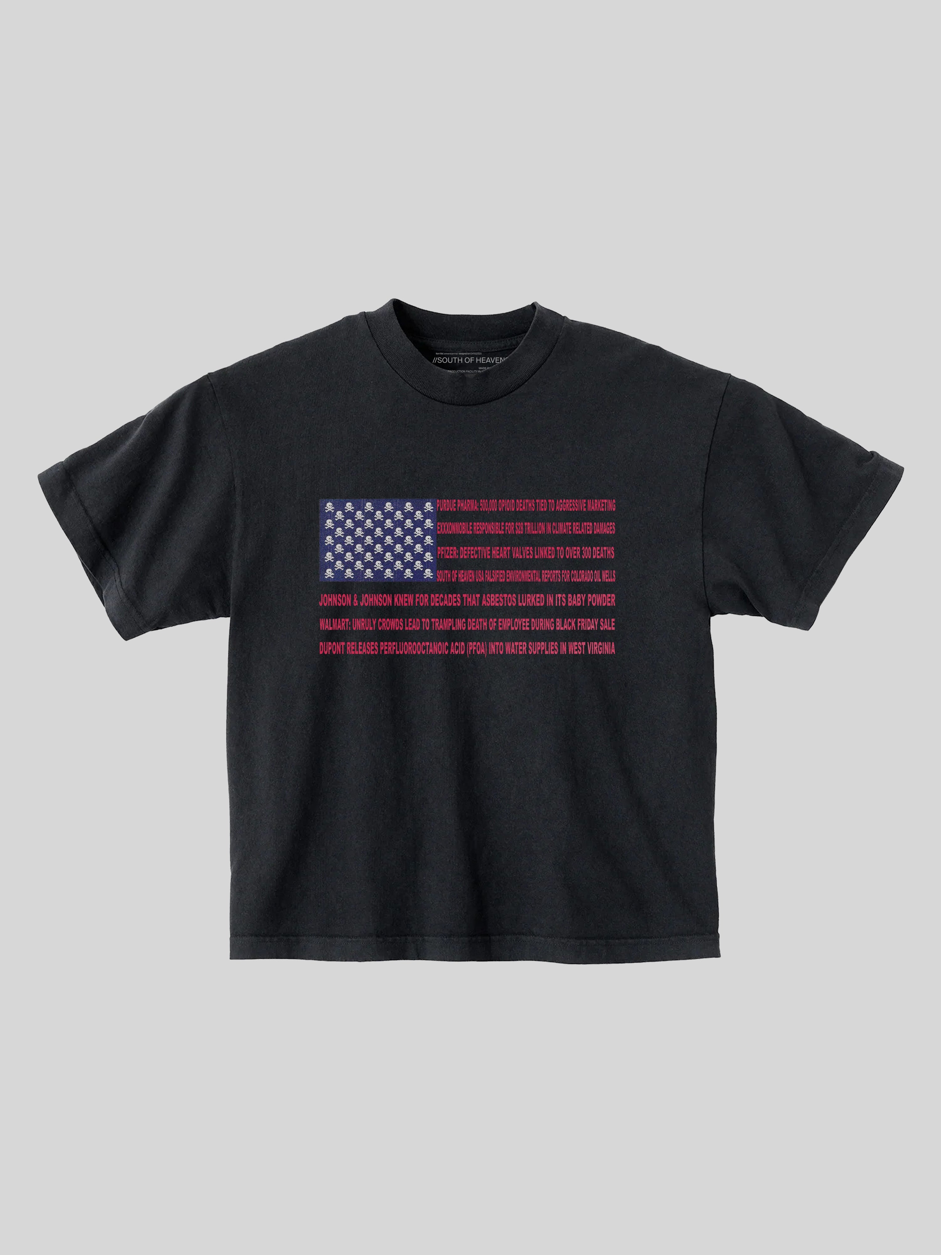 MADE IN AMERIKA - Heavy Box Tee Black