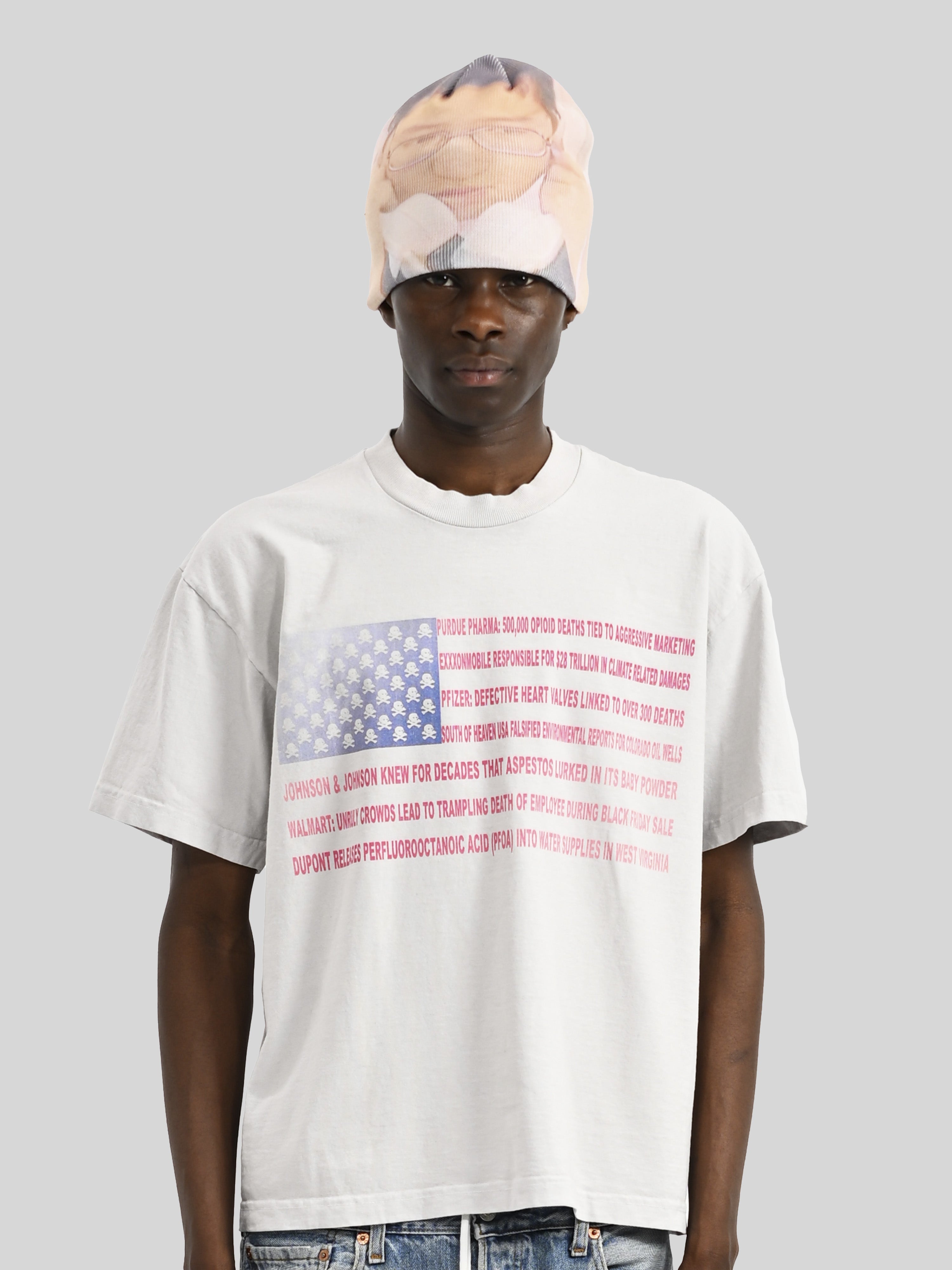 MADE IN AMERIKA - Cement Heavyweight Boxy Tee