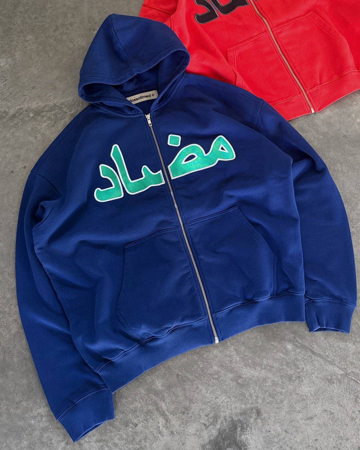 ARABIC BLUE ZIP UP