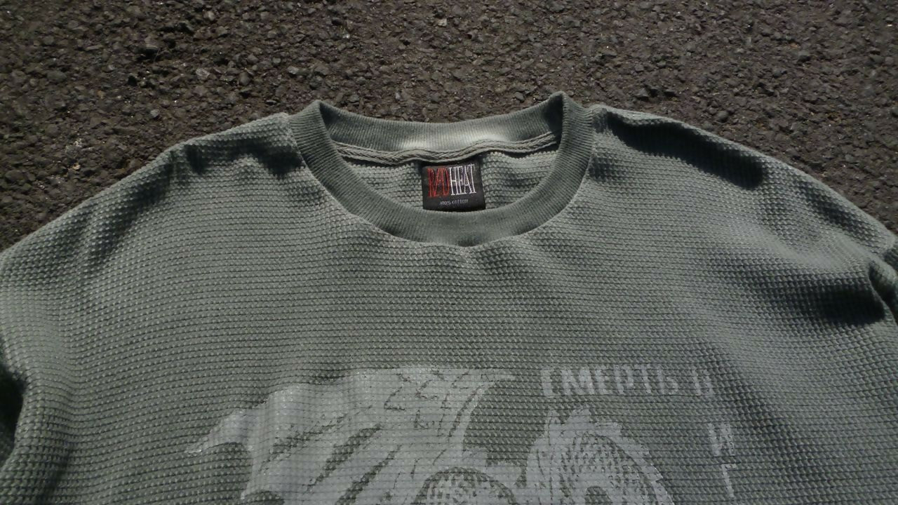 'Deathless' waffle longsleeve