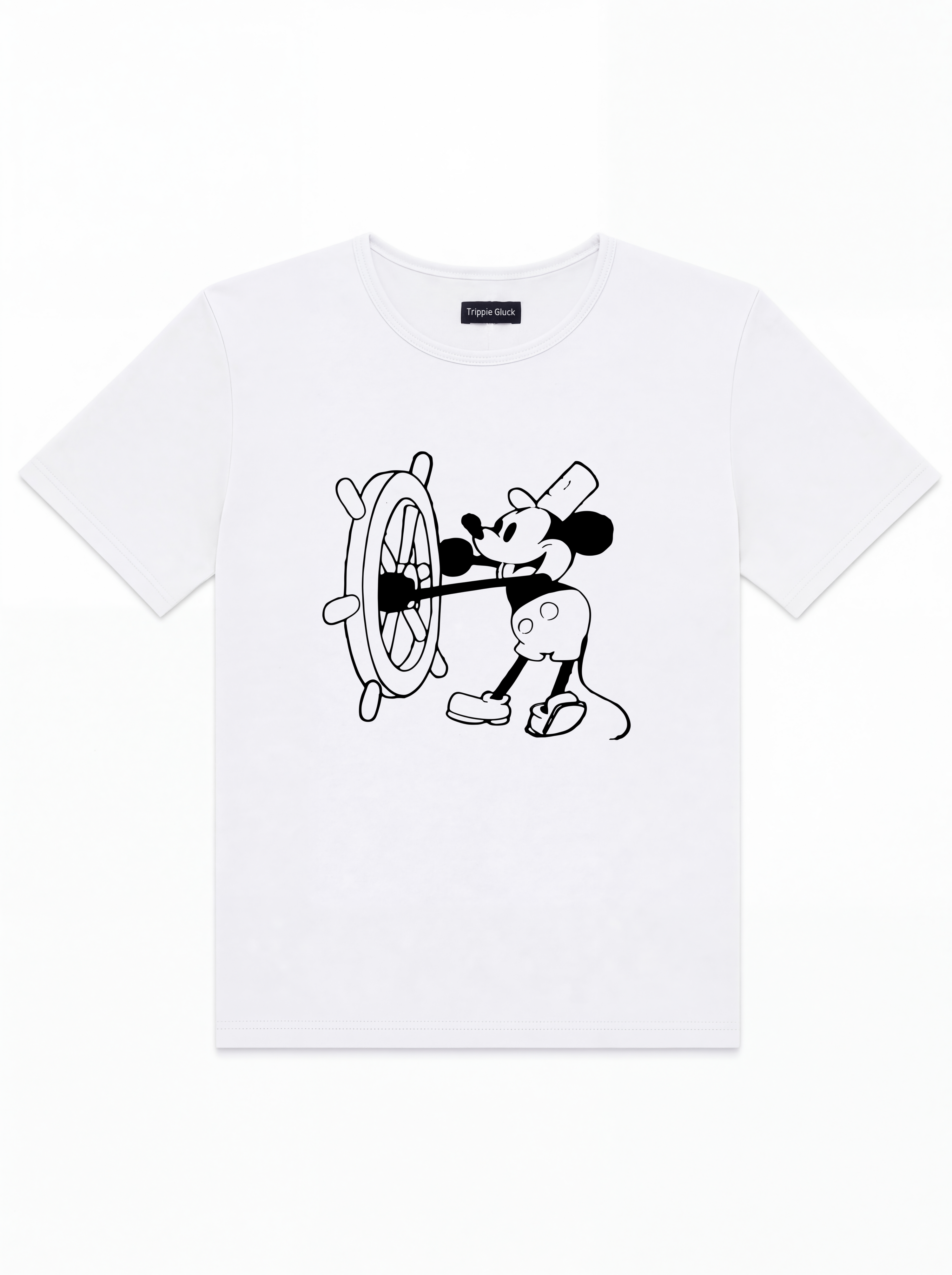 “Captain Mickey” White Tee