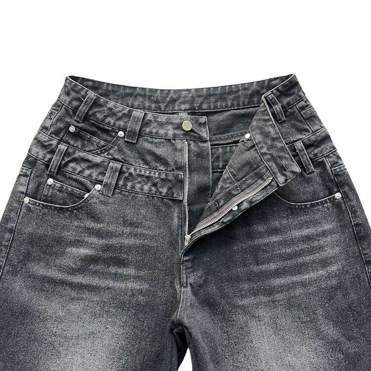 Shadow Fall Double Waisted Jorts