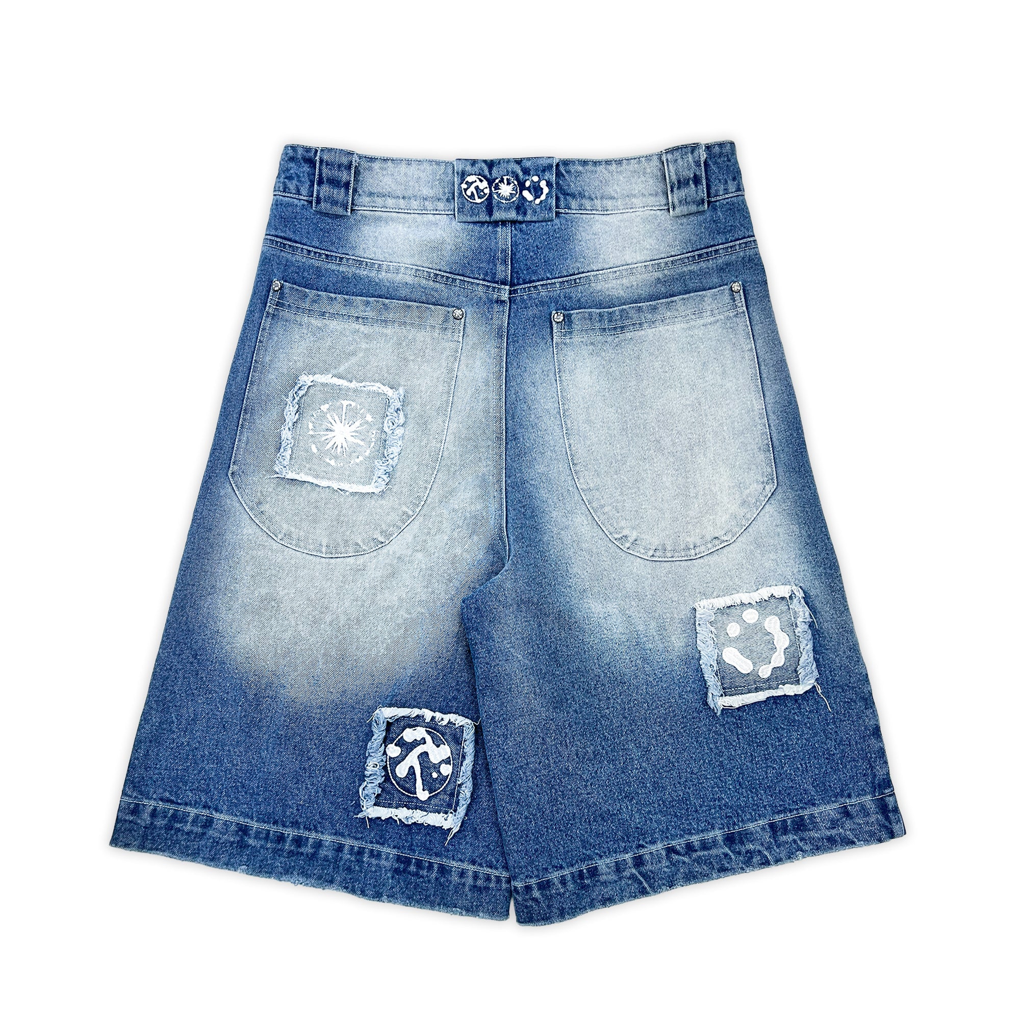 blue 'origin' jorts