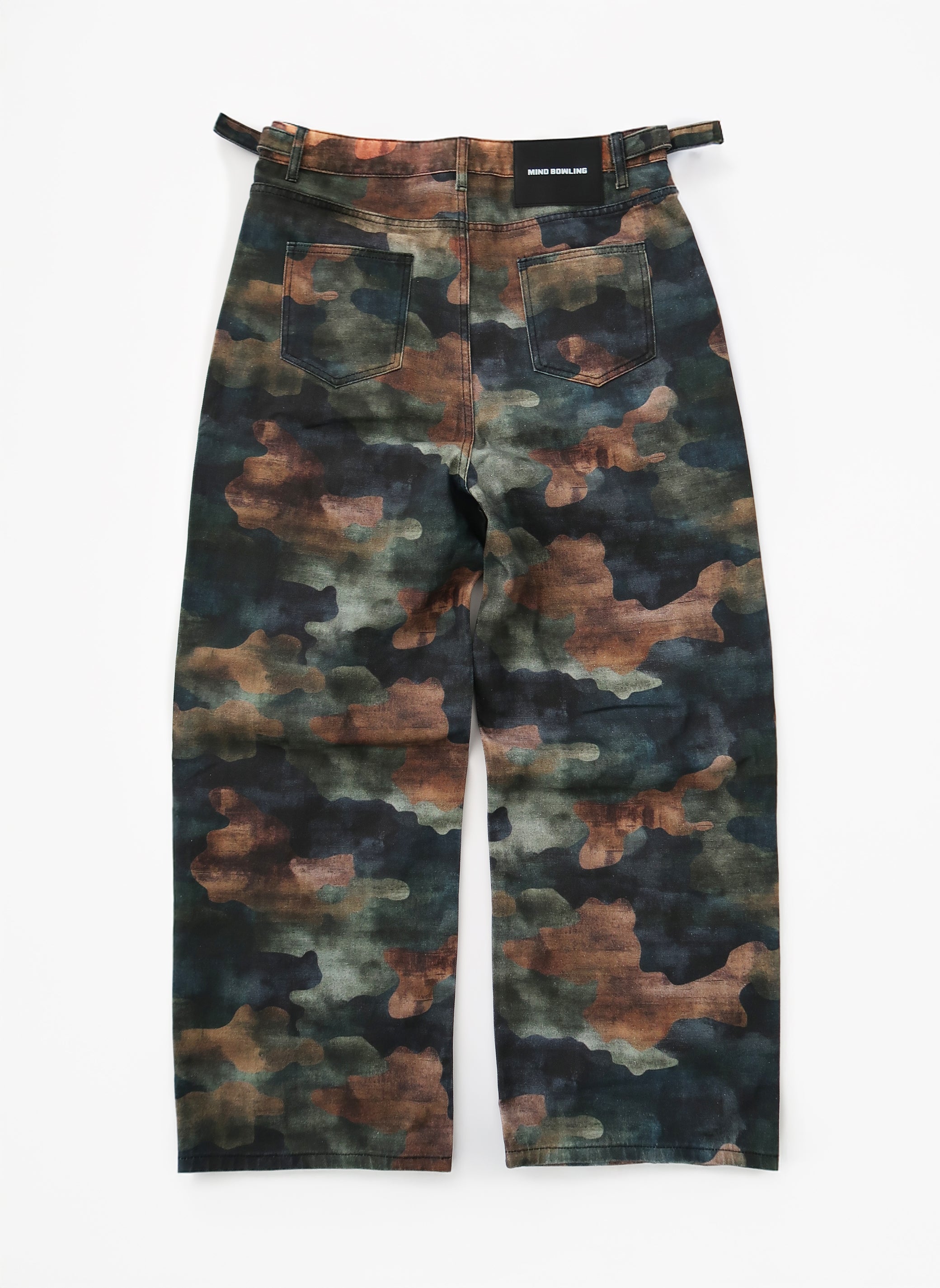 CAMO PANELED DENIM