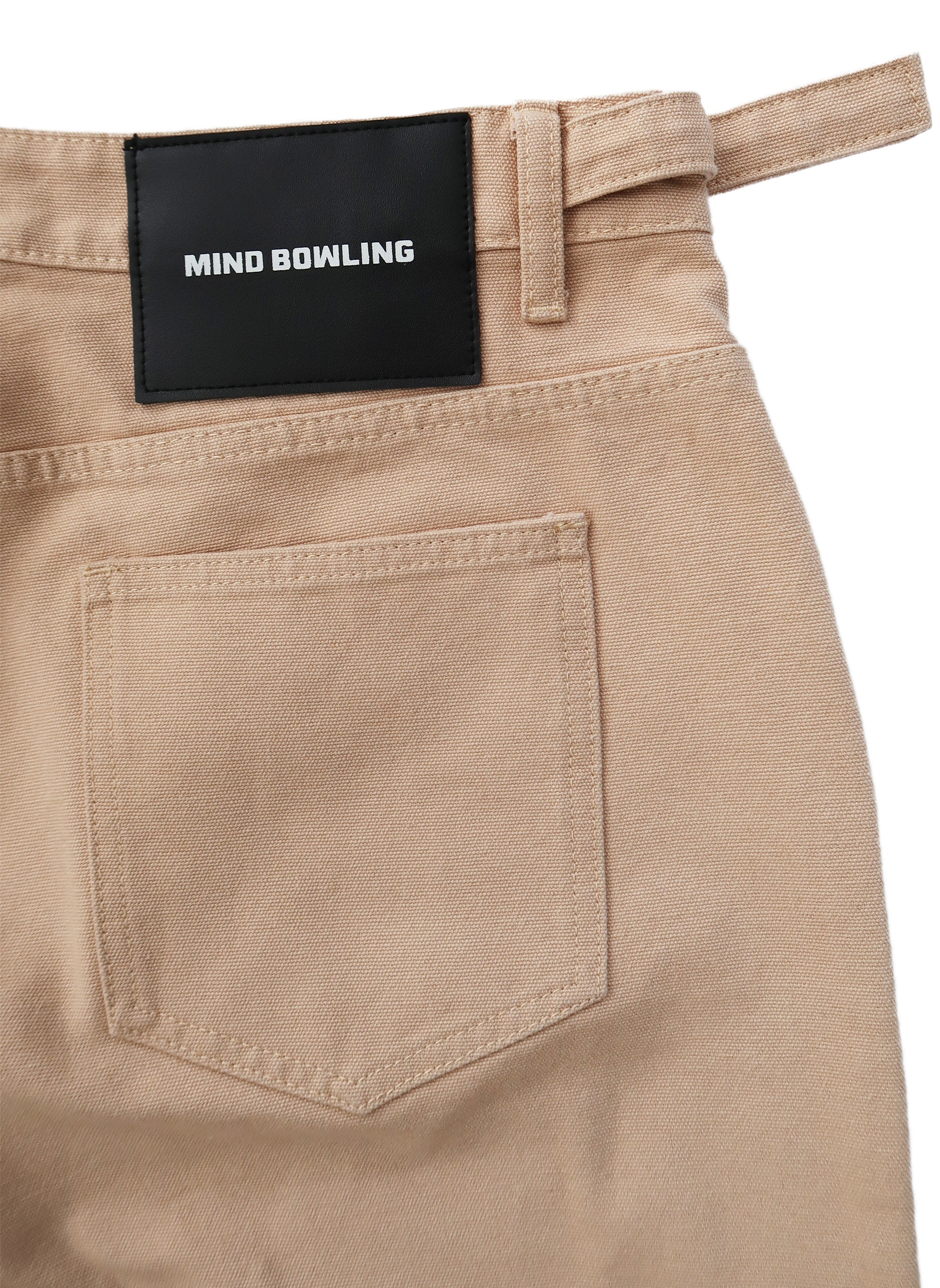 KHAKI BIKER TROUSERS