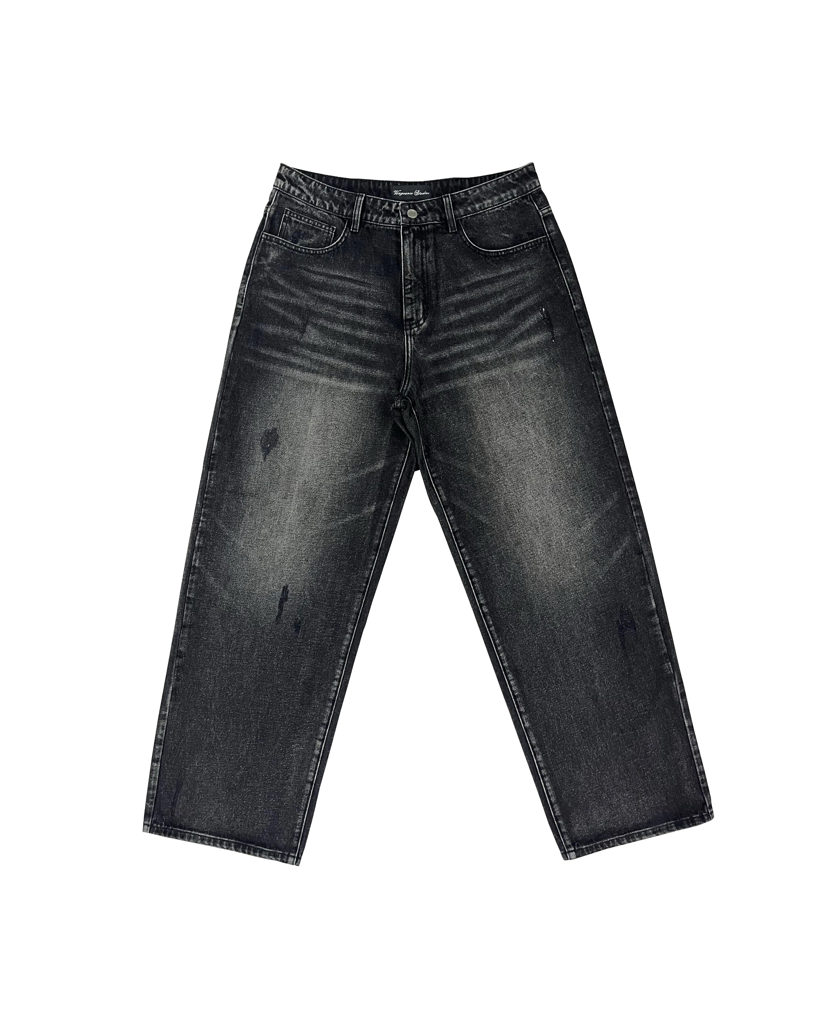 "Core" Baggy Jeans (Black Wash)