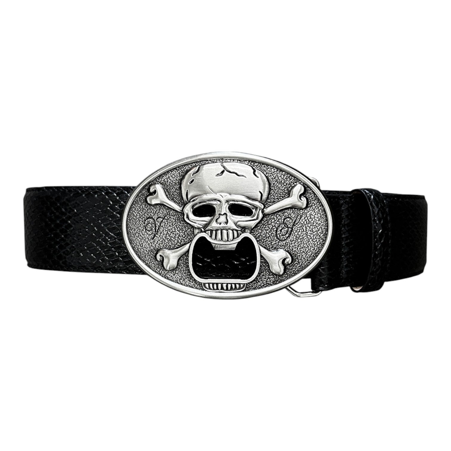 "Expire" Python Leather Belt