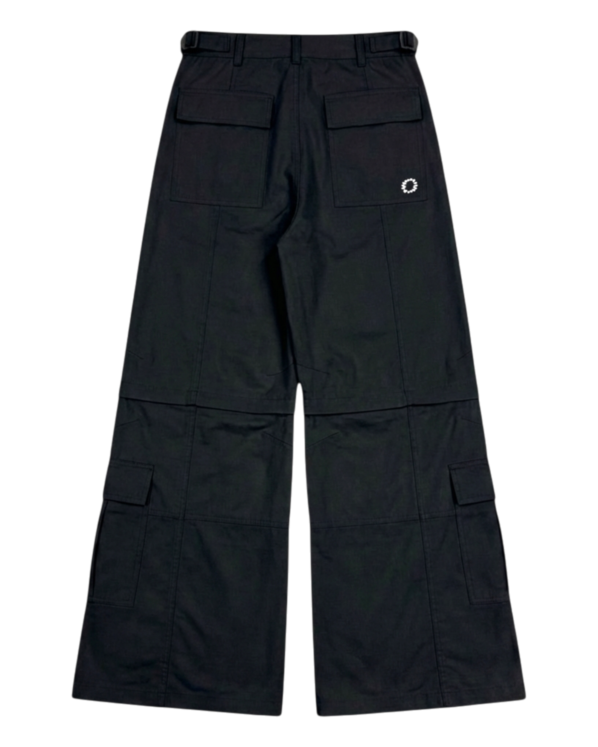 CONVERTIBLE CARGO PANTS, BLACK