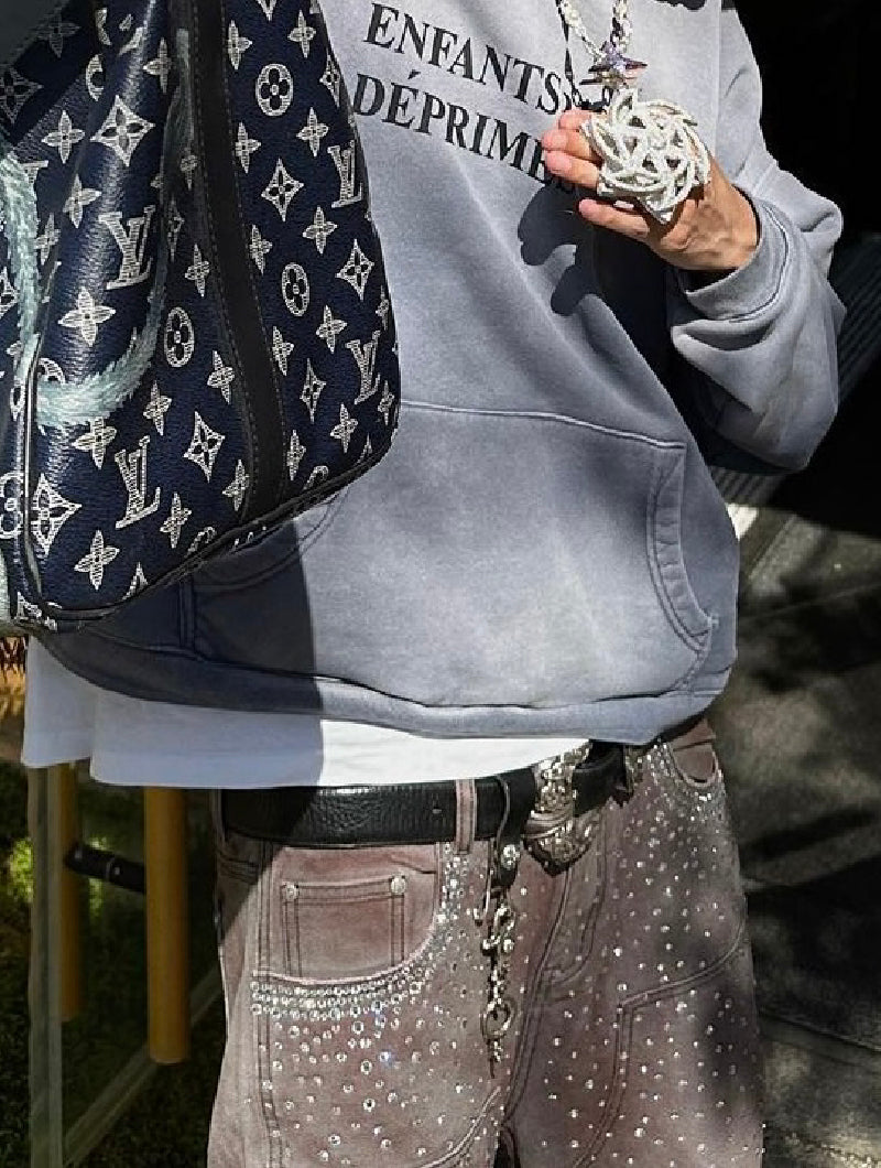 Redial 20k Diamond Jorts in Washed Brown