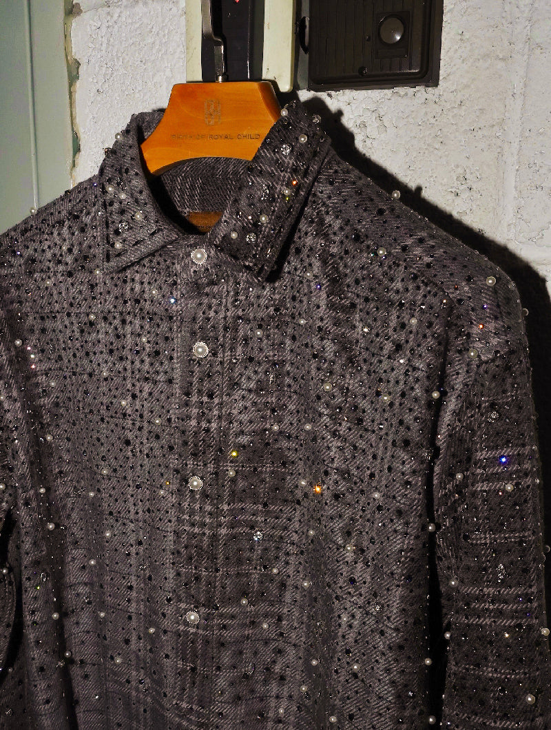 20K Diamond Pearl Shirt in Grey