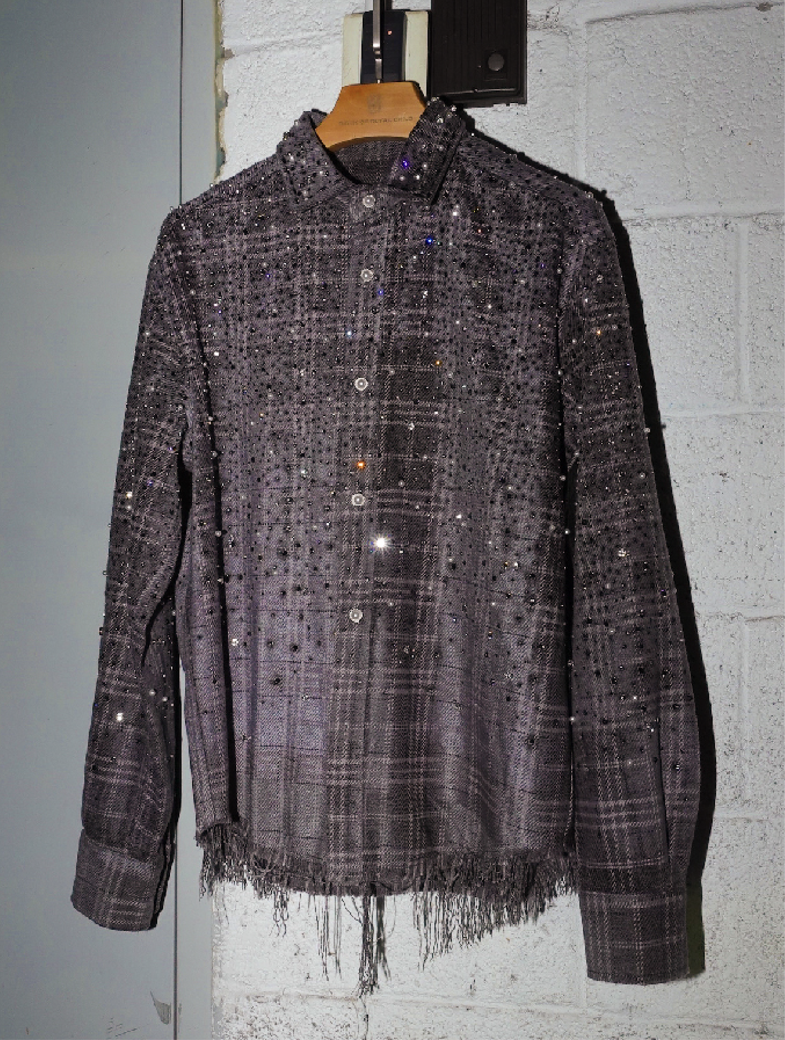 20K Diamond Pearl Shirt in Grey