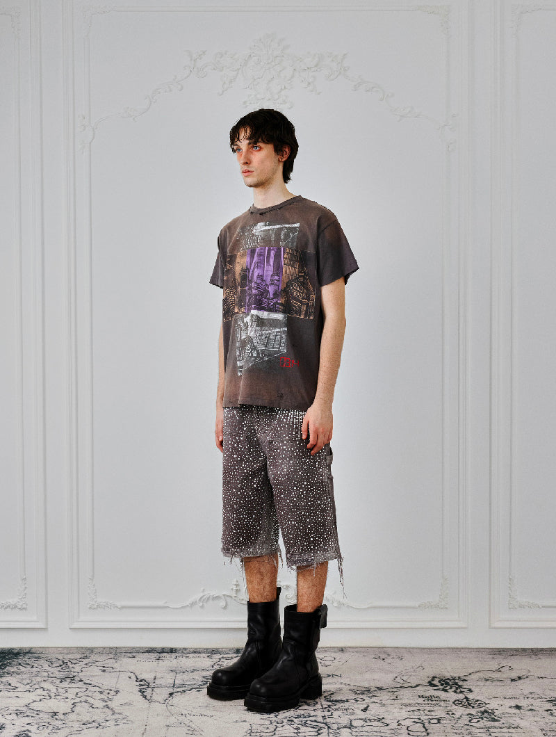 Redial 20k Diamond Jorts in Washed Brown – Lowheads