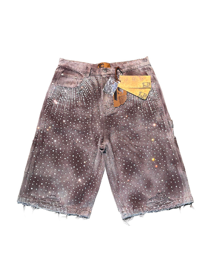 Redial 20k Diamond Jorts in Washed Brown – Lowheads