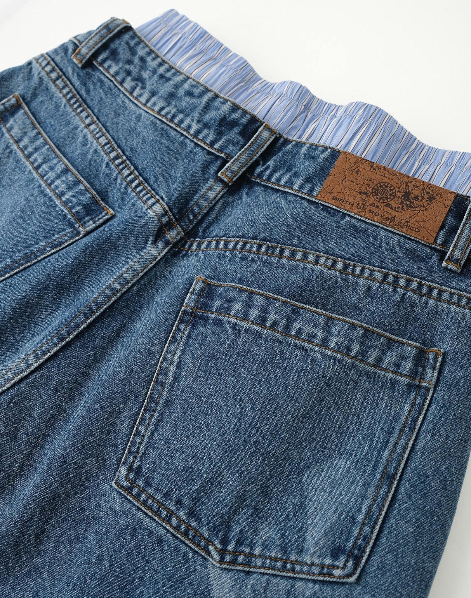 Fluid Dual Waist Baggy Denim