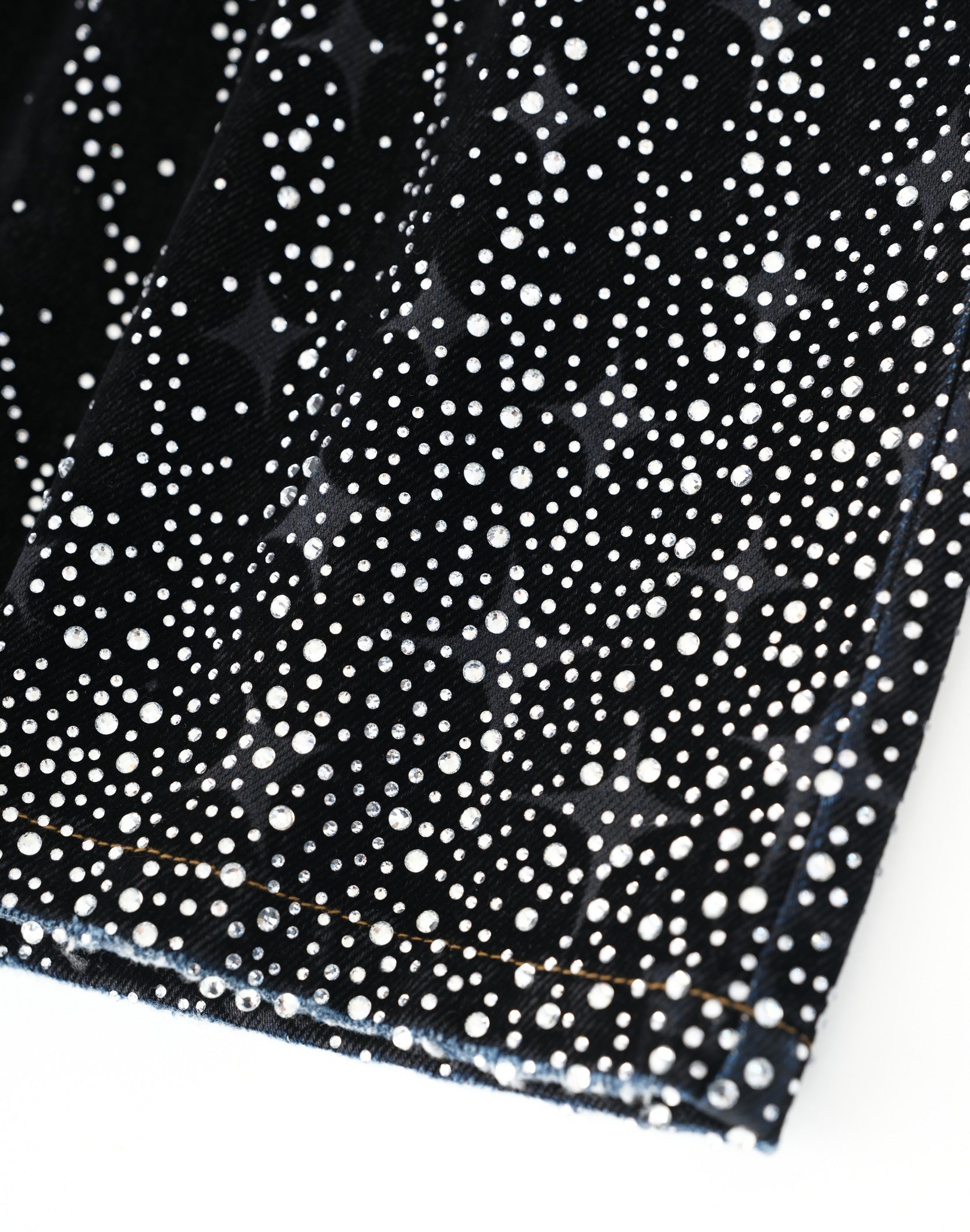 20K Diamond Starlight Denim Shorts IN Black