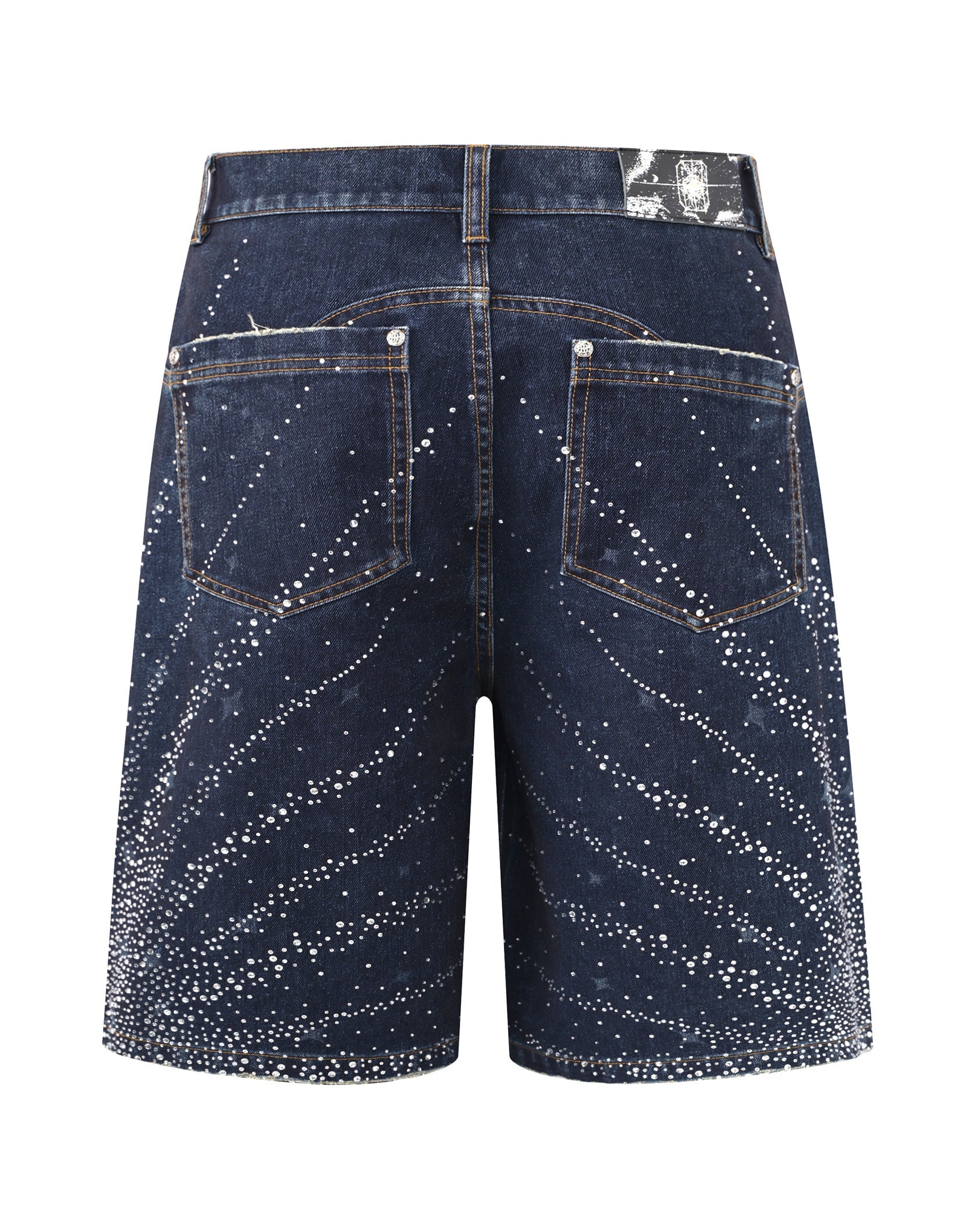 20K Diamond Starlight Denim Shorts IN Blue