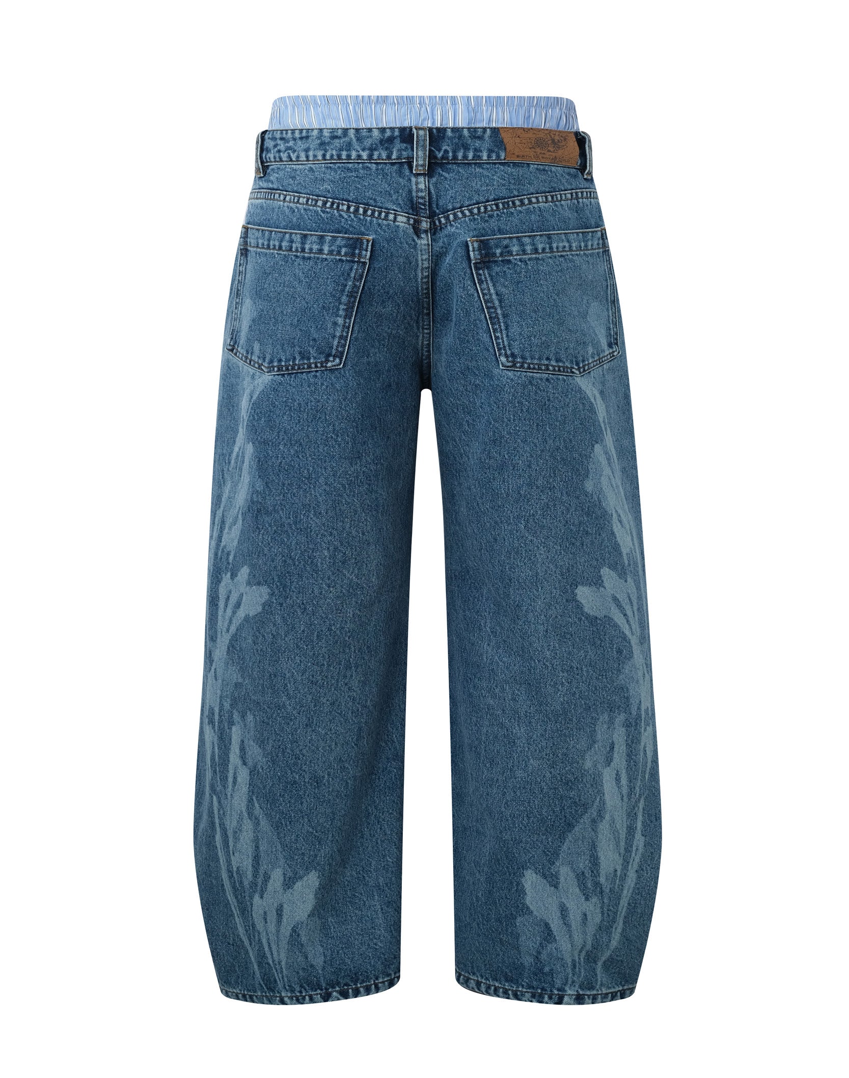 Fluid Dual Waist Baggy Denim