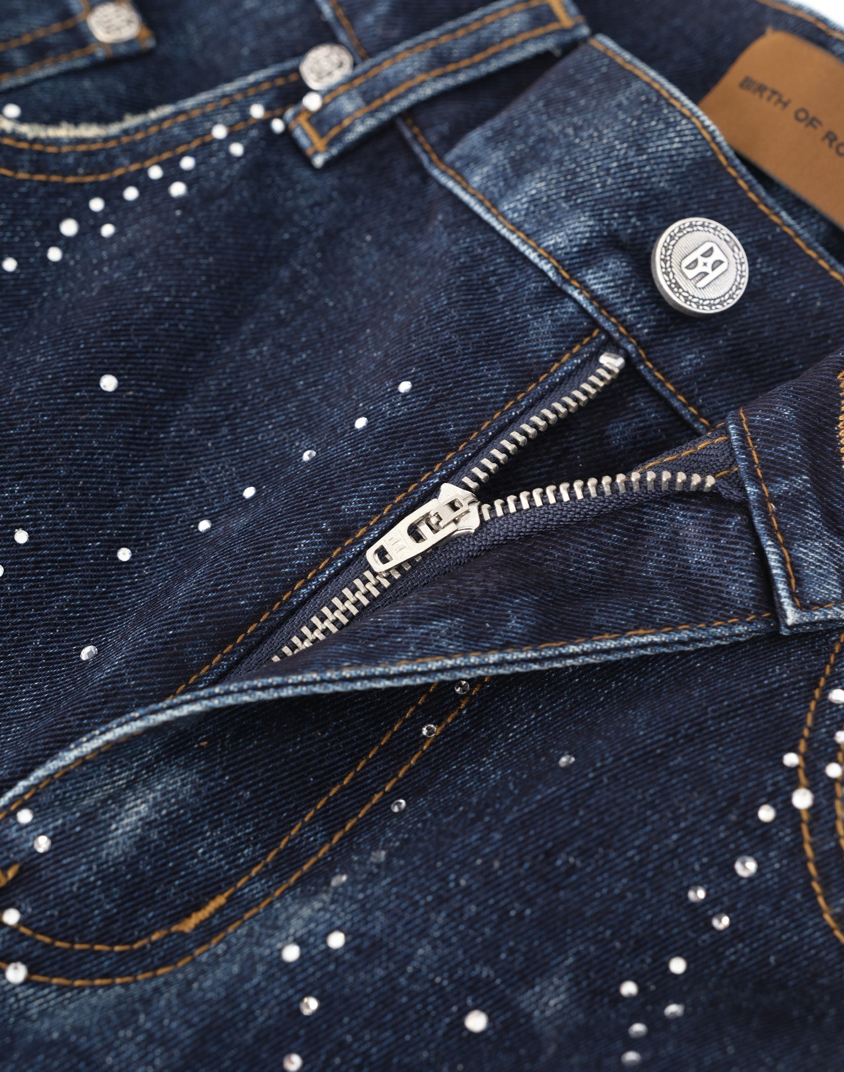 20K Diamond Starlight Denim Shorts IN Blue