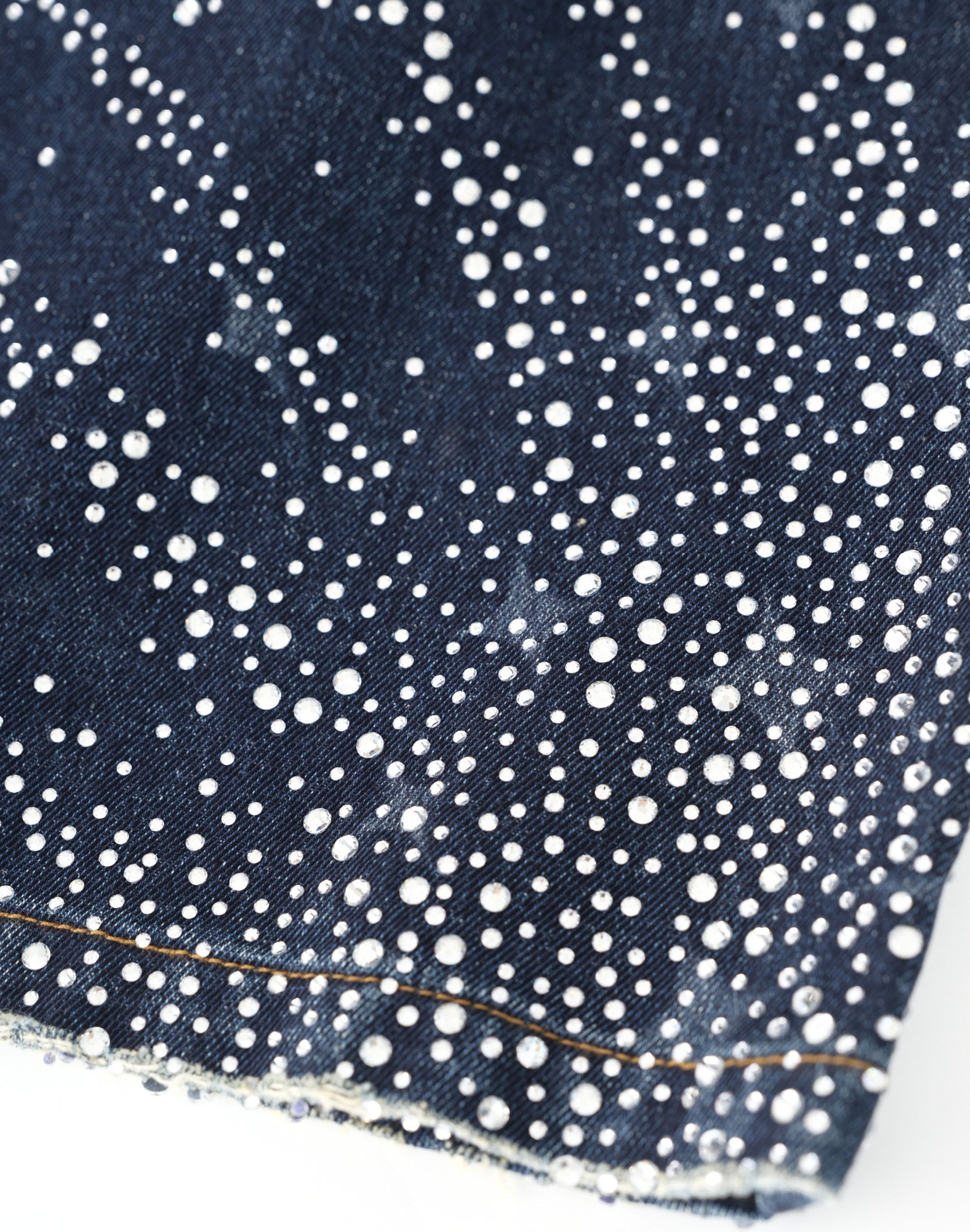 20K Diamond Starlight Denim Shorts IN Blue