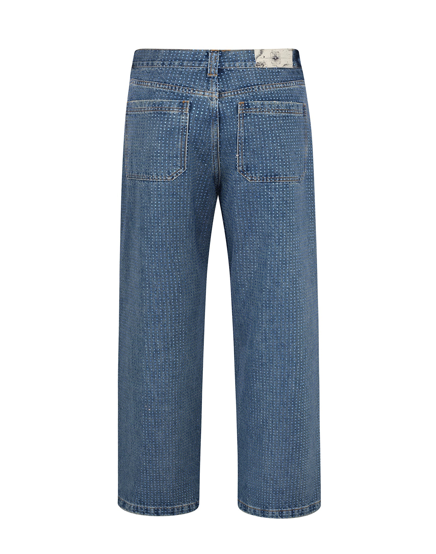 20K Diamond Stellar Denim Pants IN Blue