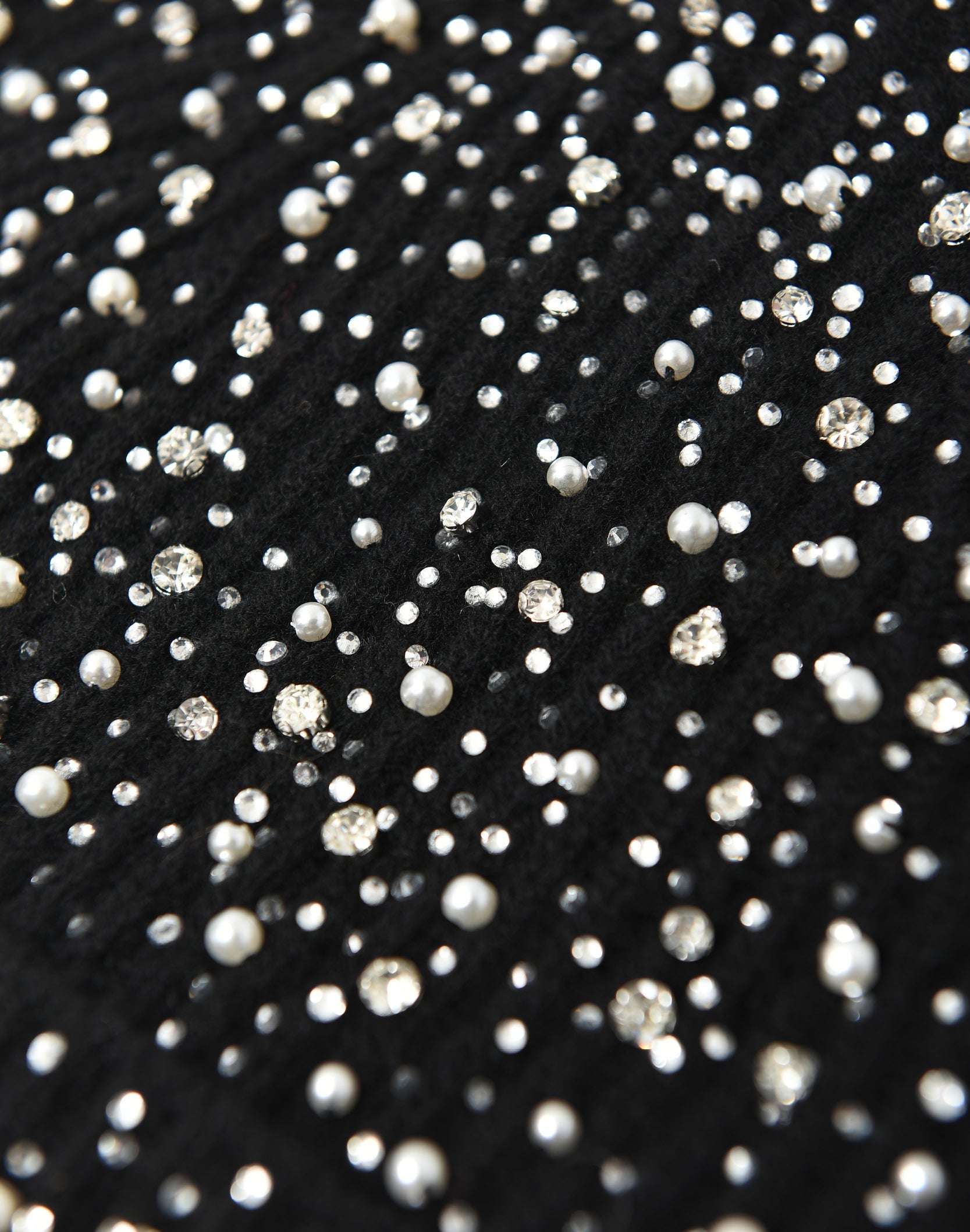 Pearl & Rhinestone Beanie